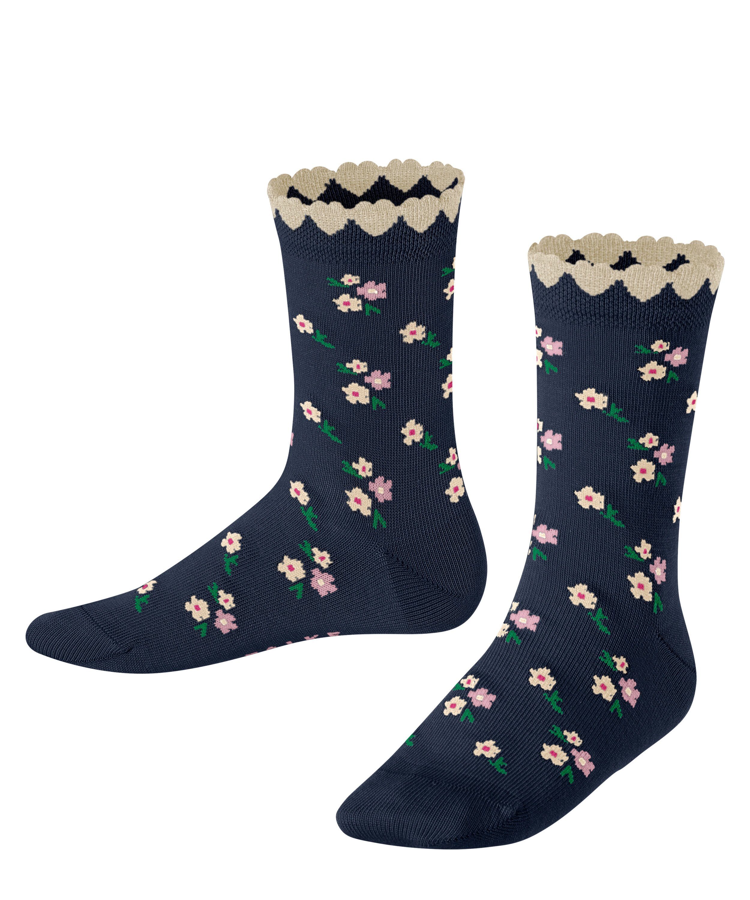 FALKE Socken Ditsy Flowers Socken (1-Paar) aus hautschmeichelnder Baumwolle