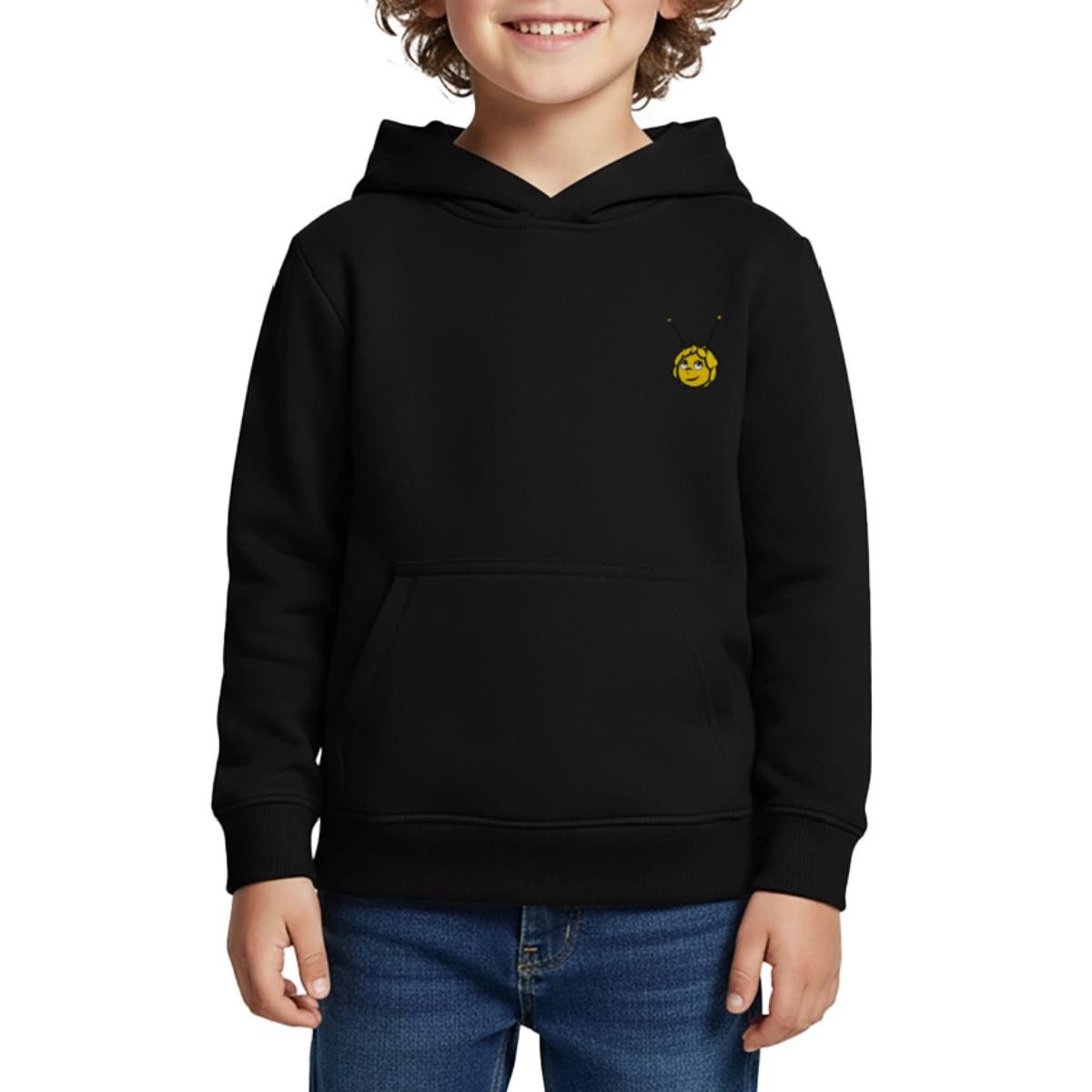 Spreadshirt Hoodie Biene Maja Portrait Stick Kinder Premium Hoodie (1-tlg)