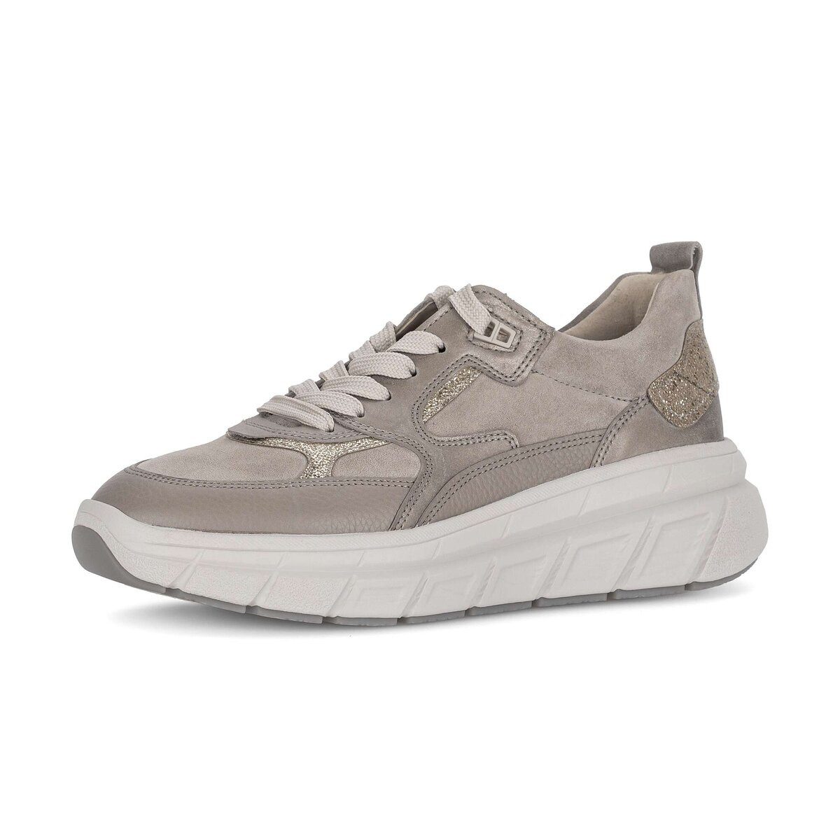 Sneaker low Materialmix Leder/Lederimitat Sneaker