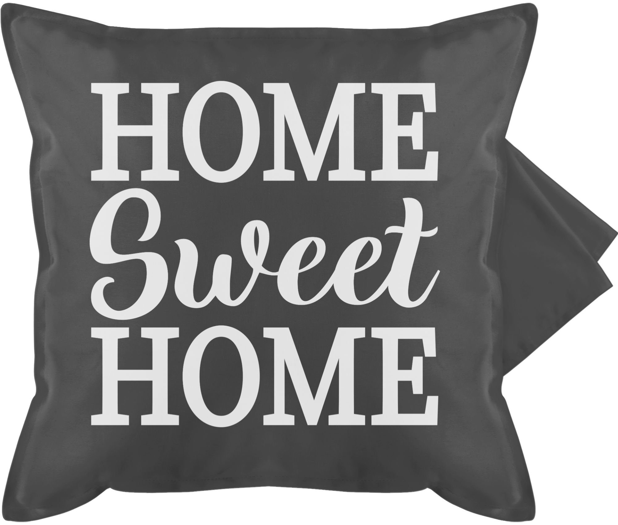 Shirtracer Kissenbezüge Home Sweet Home- weiß, (1 Stück), Statement