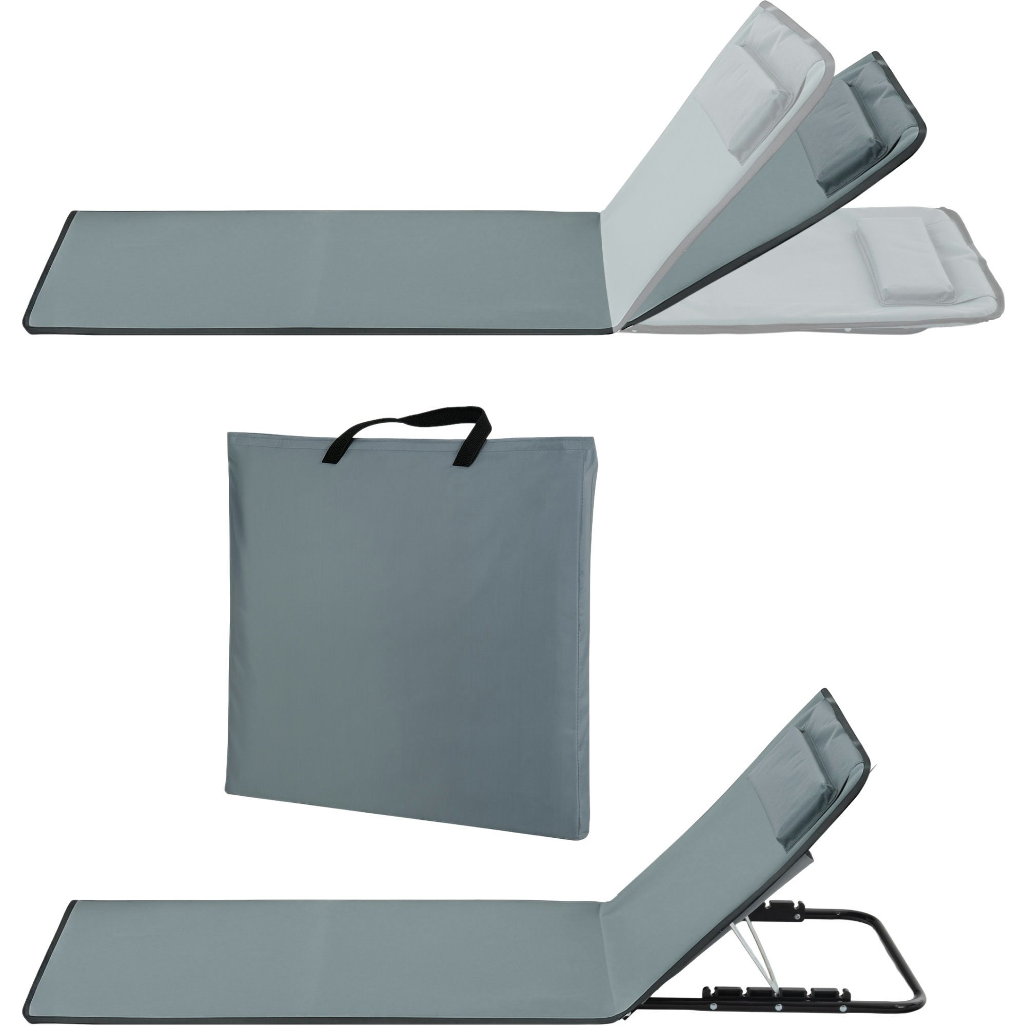 Stagecaptain Gartenliege BM-150 GY Strandmatte faltbar günstig online kaufen
