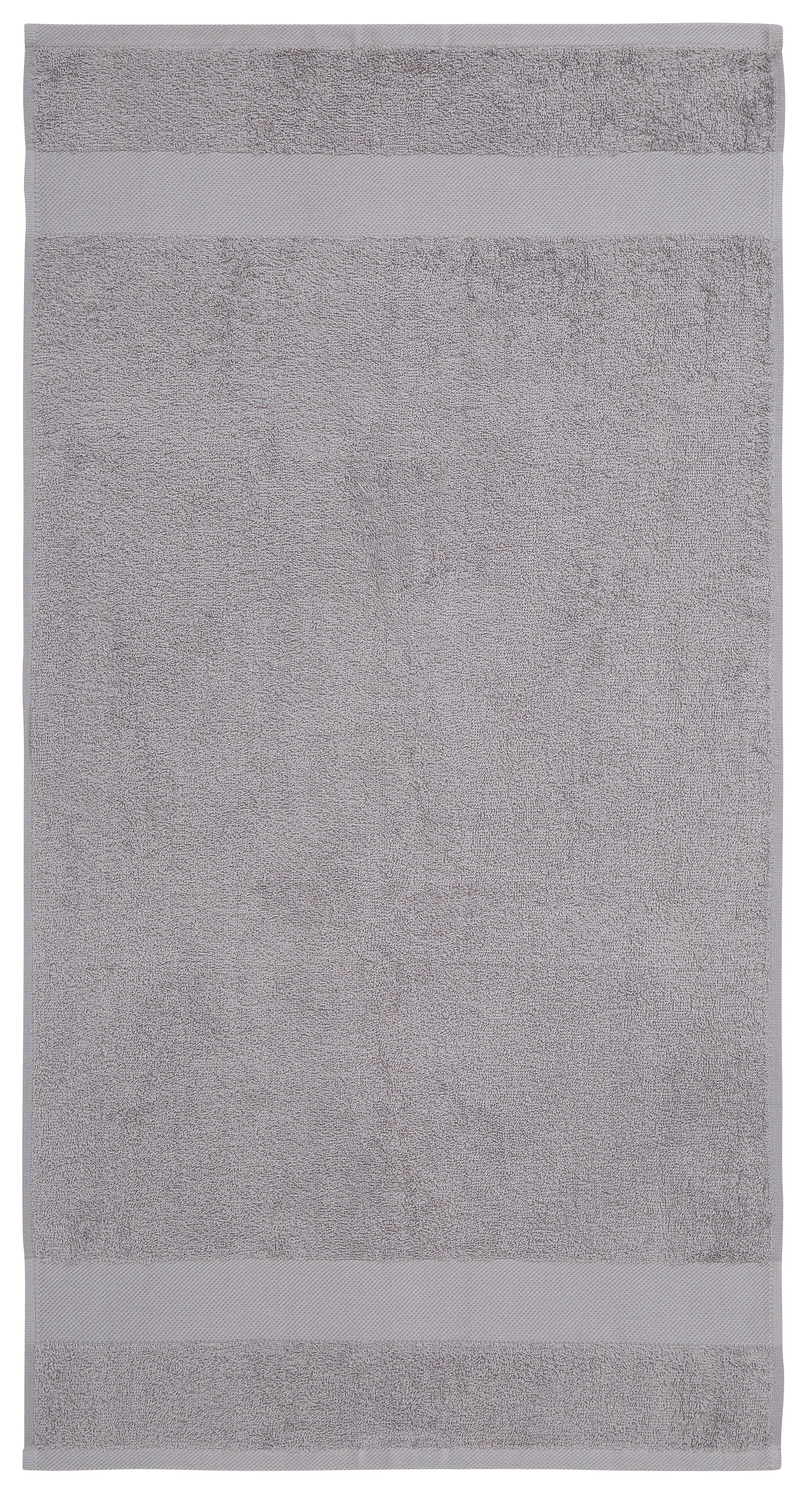 OTTO home Handtuch Set Melli, 2 Duschtücher 70x140, 4 Handtücher 50x100, 4 Gästetücher 30x50, Walkfrottee (Set, 10-St), Handtuchset in dezenten Farben mit Bordüre, 100% Baumwoll-Handtücher