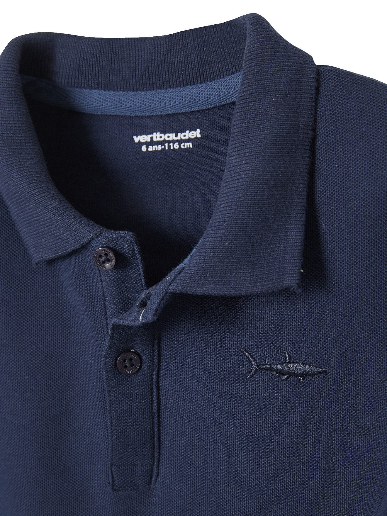 vertbaudet Poloshirt Jungen Poloshirt, kurze Ärmel Stickerei – Bild 3 von 4