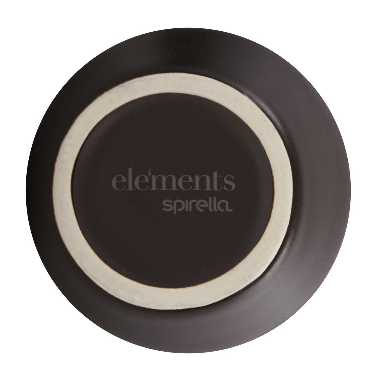 spirella Seifenspender Elements ESSOS, Hochwertiger Premium Seifenspender - spirella® Elements, Keramik Made in Portugal, Edelstahl matt brushed, 500 ml, individuelle Ästhetik, coffee braun