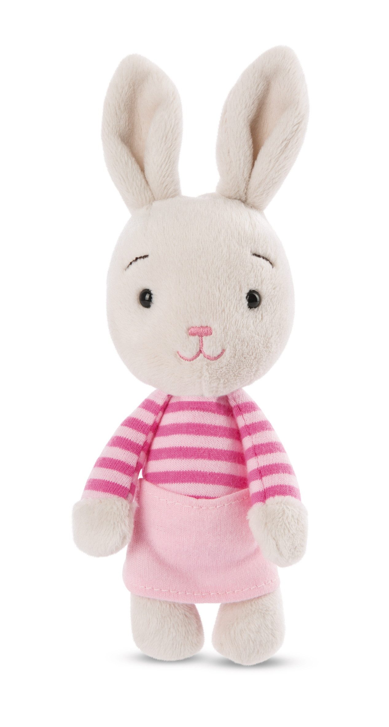 Nici Kuscheltier 47512 - Happy Bunny Hase rosa, 15 cm (1-St)