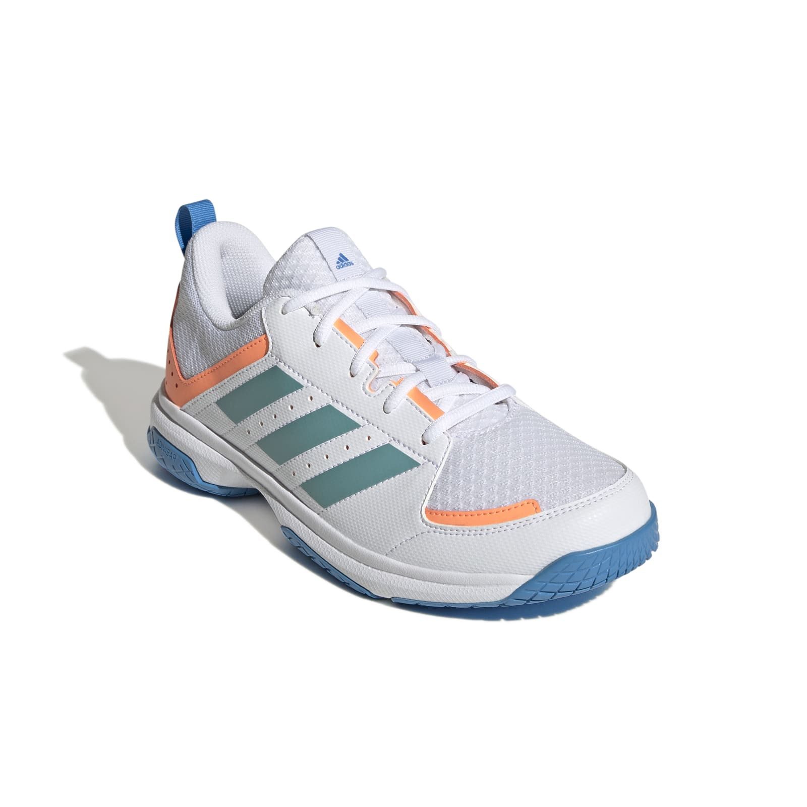 adidas Performance Hallen-Indoorschuhe Ligra 7 weiss/blau Damen Squashschuh