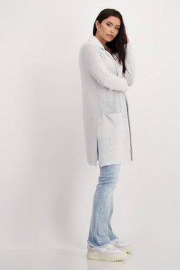 Monari Strickpullover Strickjacke, cloudy grey