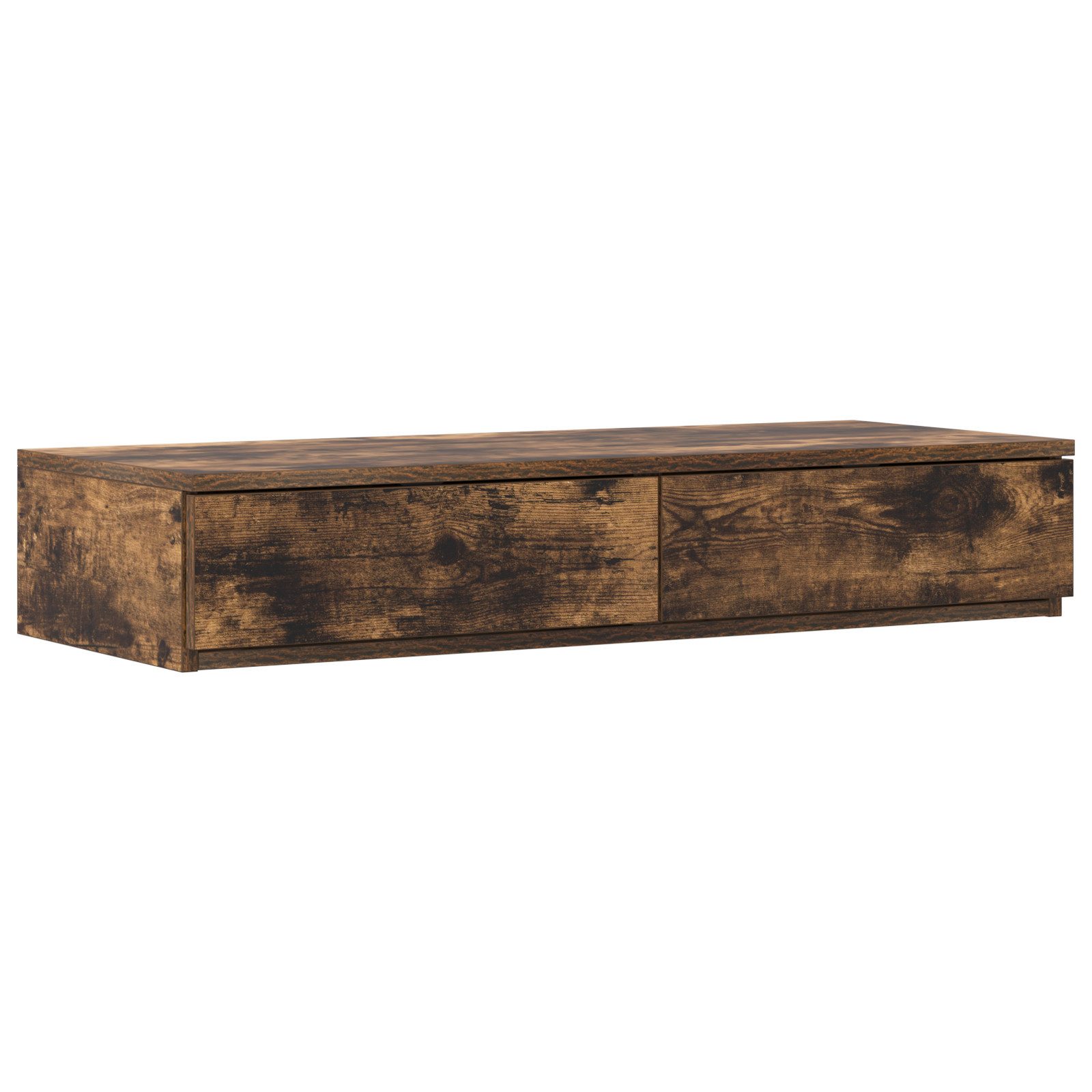 vidaXL Nachttisch Bettschubladen Räuchereiche 80x36,5x16,5 cm günstig online kaufen
