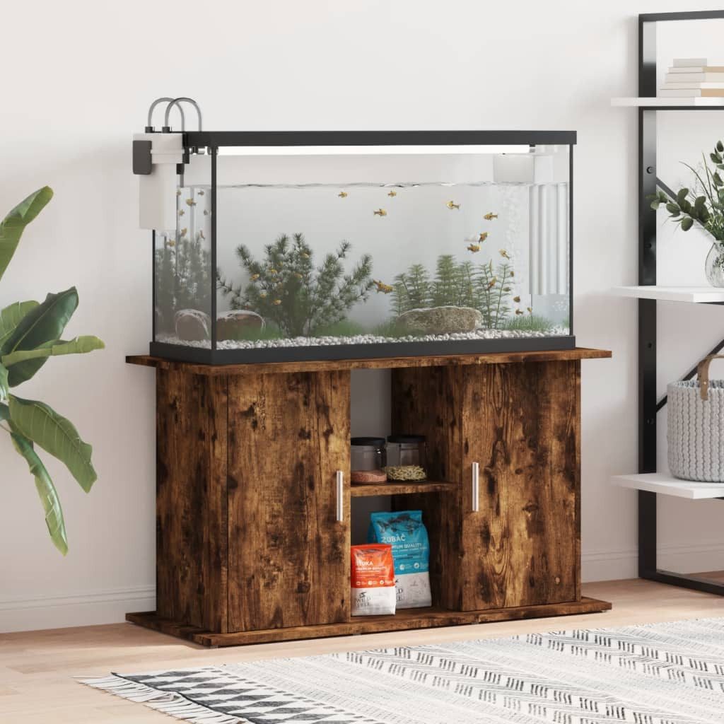 vidaXL Aquariumunterschrank Aquariumständer Räuchereiche 101x41x58 cm günstig online kaufen