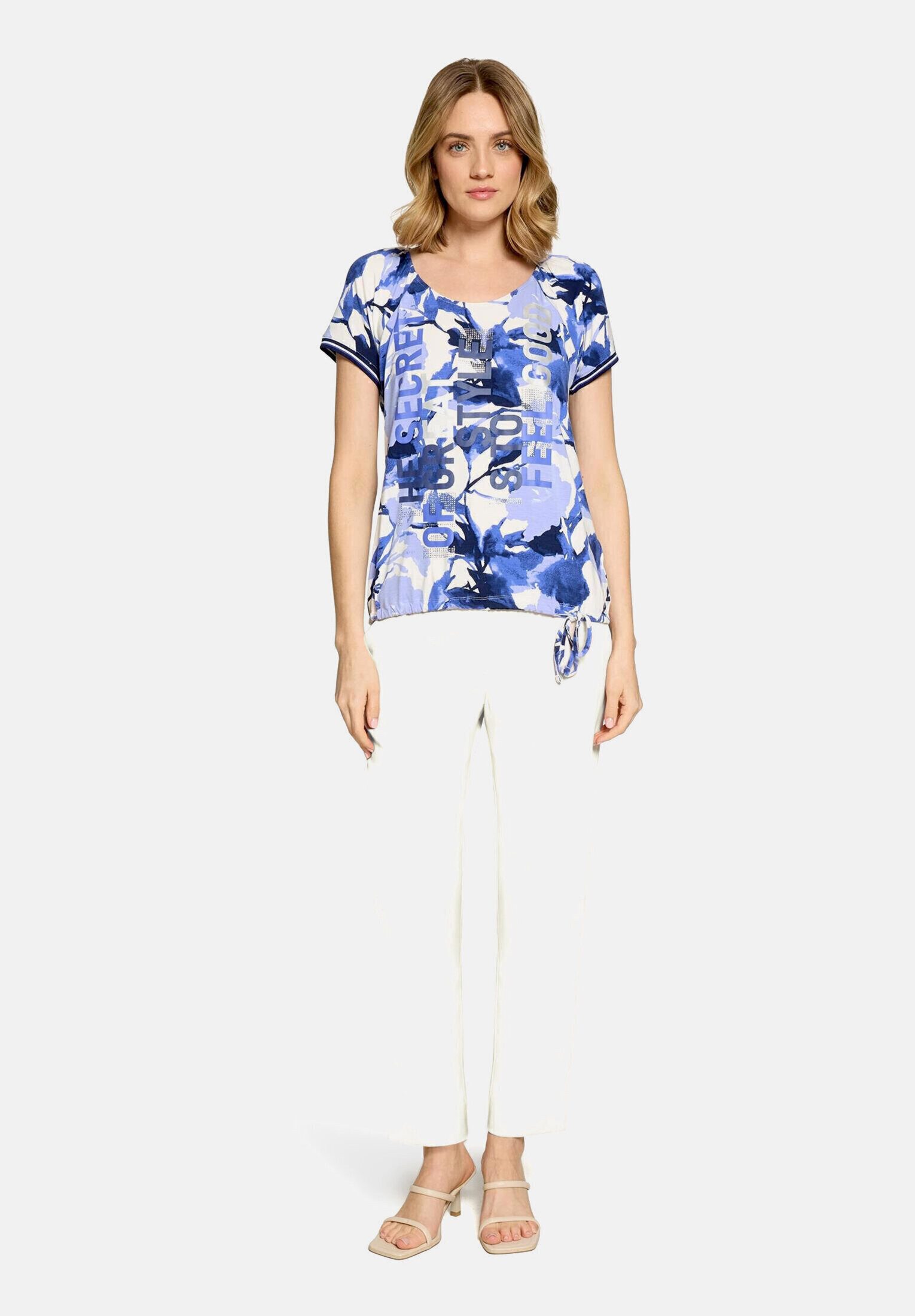 Betty Barclay Kurzarmshirt Damen mit Raffung (1-tlg)
