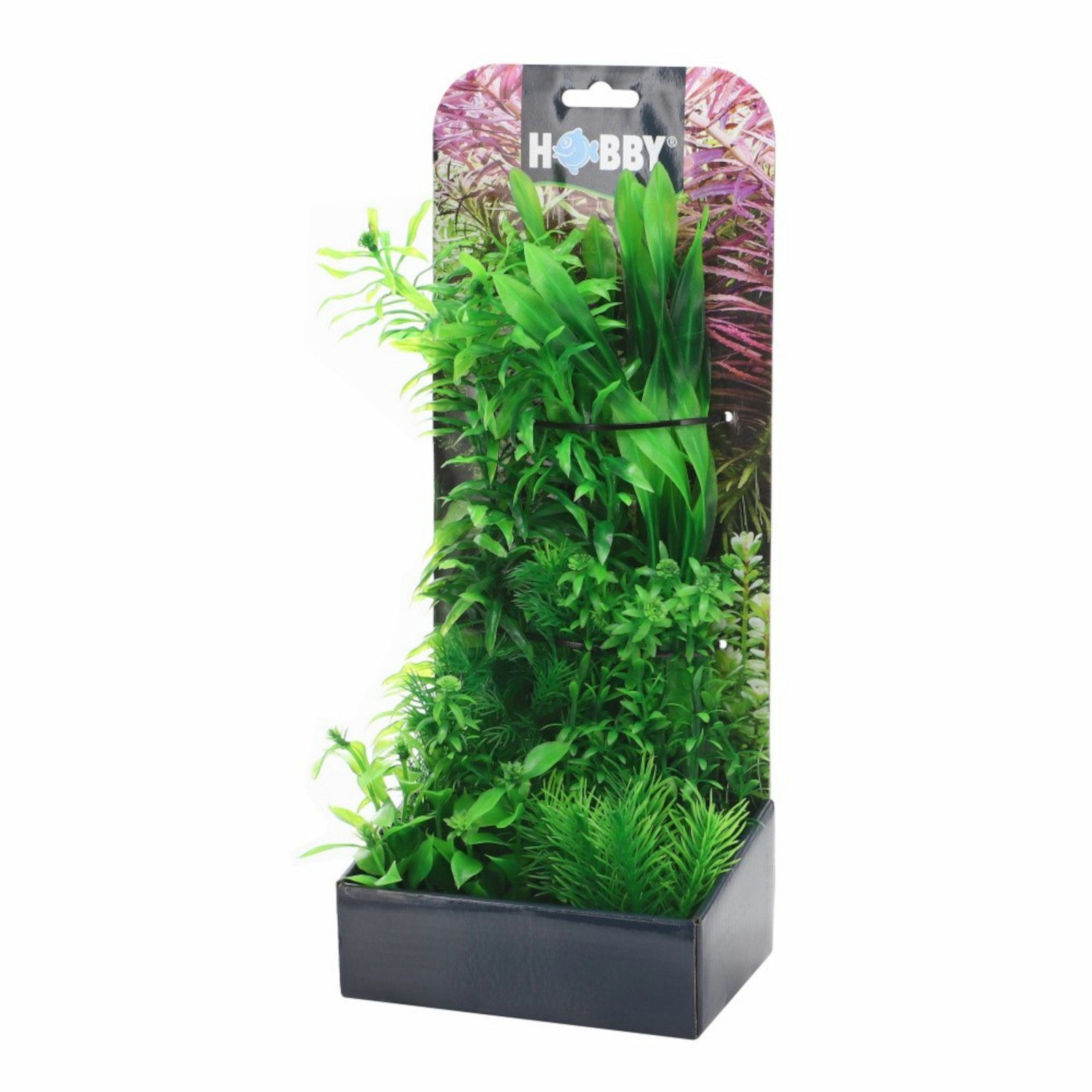 HOBBY Aquariendeko Plantasy Set 4 Pflanzen-Set mit 6 künstlichen Aquarienpflanzen