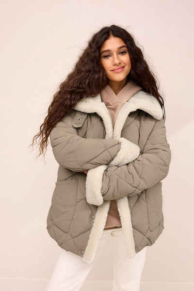 Next Steppjacke Gesteppte Jacke mit Teddyfutter (1-St)