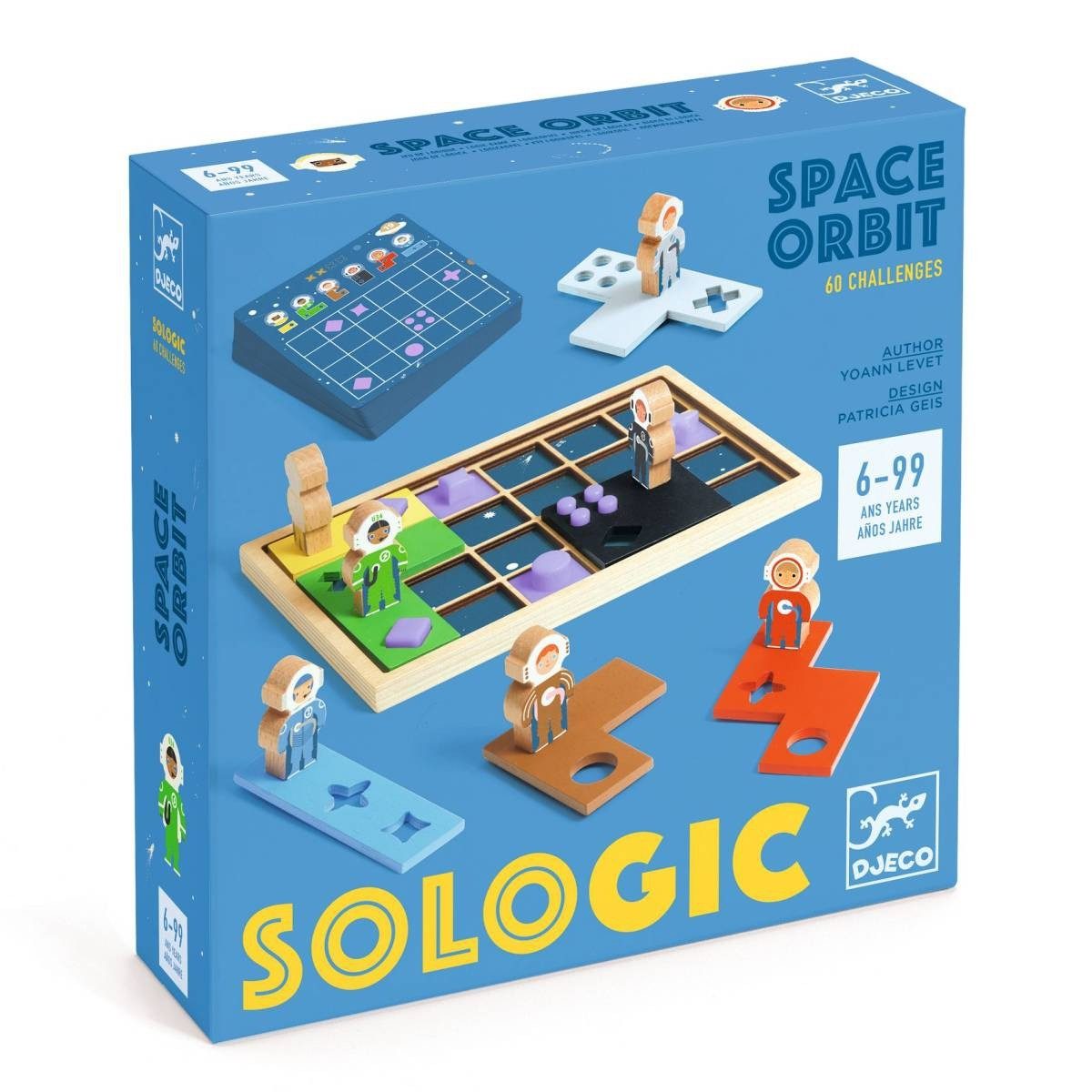 DJECO Lernspielzeug SOLOGIC: Space Orbit Logikspiel für Kinder ab 6 Jahren, 60 Aufgaben