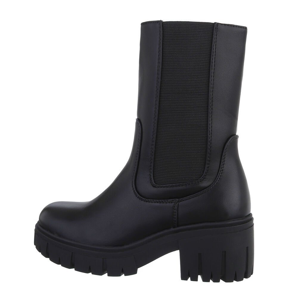Ital-Design Damen Freizeit Plateaustiefelette (78049372) Blockabsatz günstig online kaufen