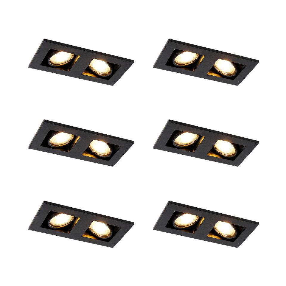 Qazqa LED Einbaustrahler 98339, ohne Leuchtmittel, Warmweiß