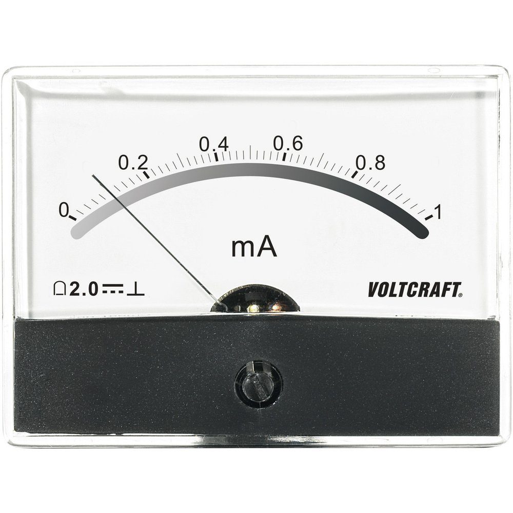 VOLTCRAFT Anzeigegerät VOLTCRAFT AM-86X65/1MA AM-86X65/1MA Einbau-Messgerät AM-86X65/1mA/DC, AM-86X65/1MA
