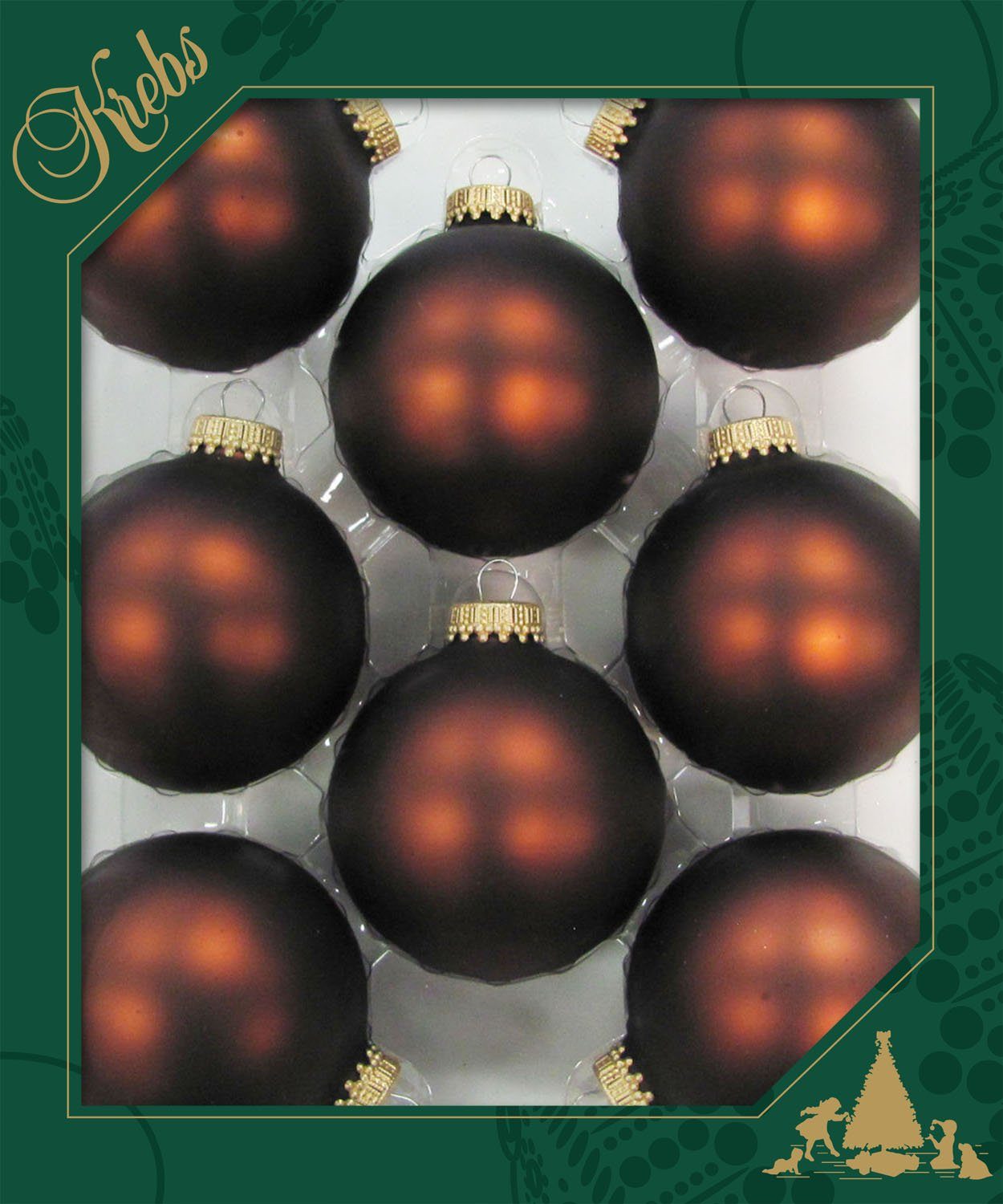 (8 Glas Krebs Christbaumschmuck, St) Lauscha Weihnachtsdeko, Glas CBK83313, Weihnachtsbaumkugel Christbaumkugeln