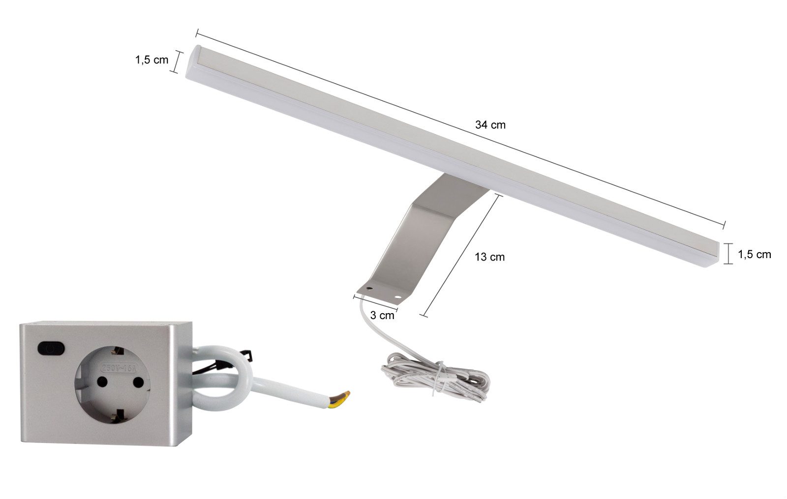 Inn.Furn Badmöbel-Set Cover, (Badezimmer in weiß Hochglanz, 3-teilig, ca. 135 x 185 cm), mit großem Stauraum-Schrank
