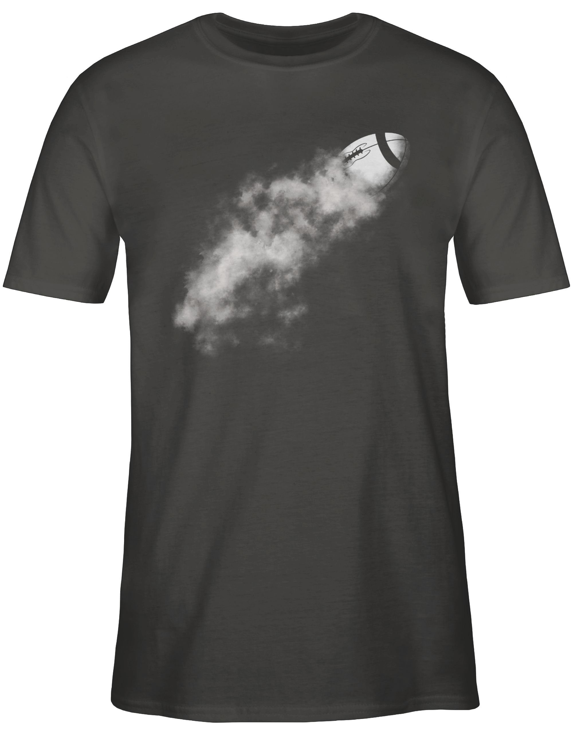 02 Dunkelgrau Football American T-Shirt Football Shirtracer NFL - Rauch