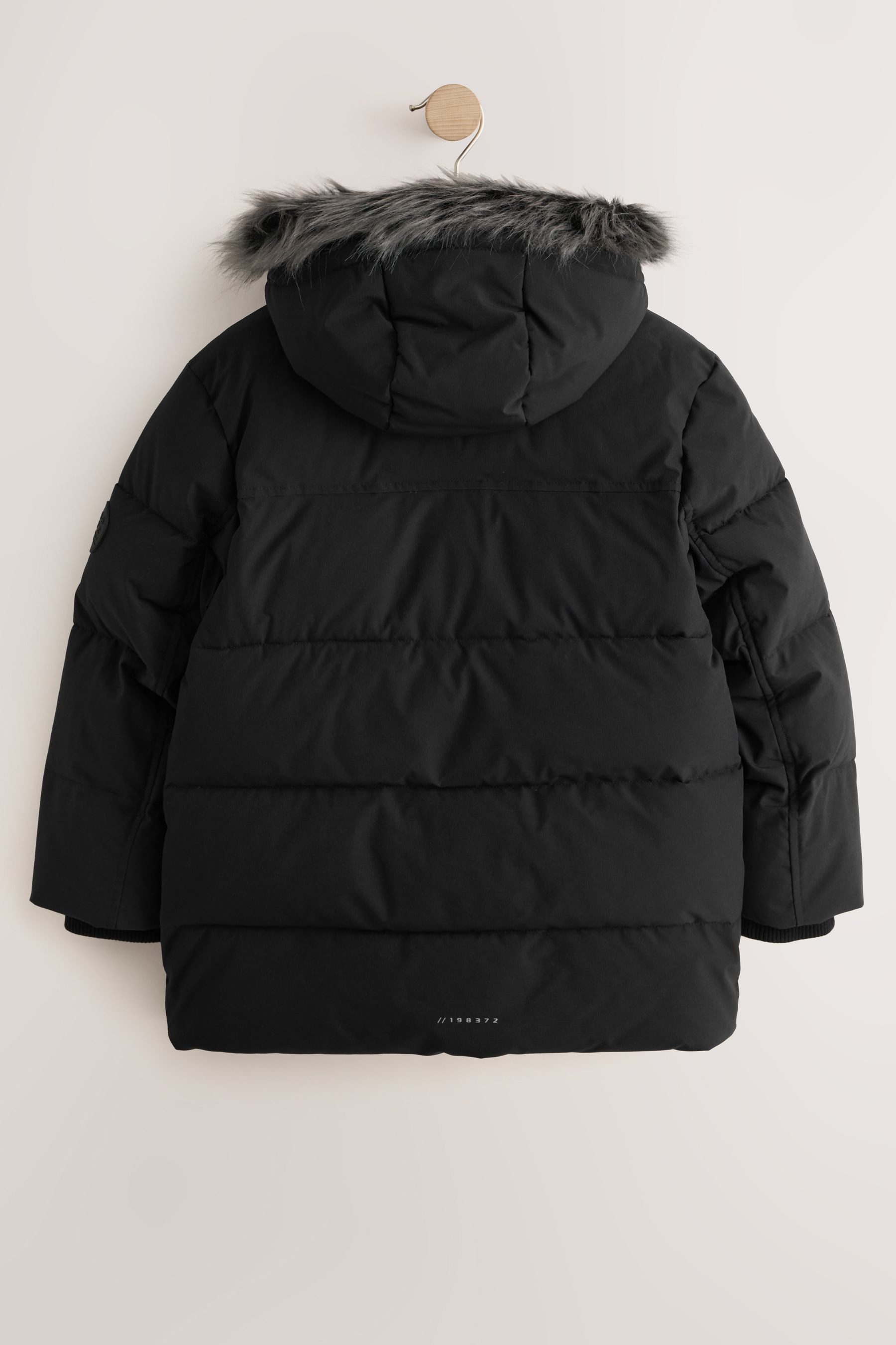 Next Fellimitatmantel Wasserabweisender Parka mit Kunstfellbesatz (1-tlg)