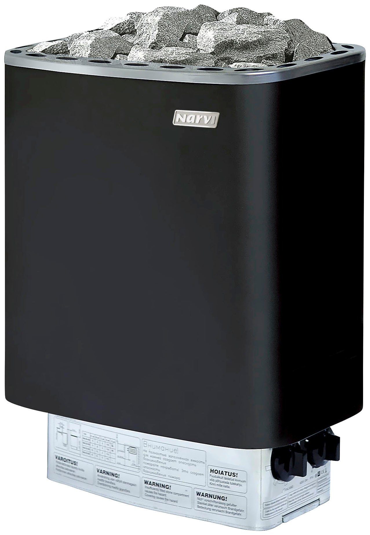 Palmako Saunaofen Narvi, integrierte Steuerung, 6 kW, integrierte Strg., inkl. Steine