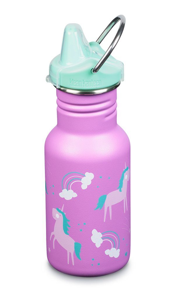 Kanteen Kid Edelstahl Trinkflasche Sippy - Kanteen® 355ml Klean Unicorns Cap mit