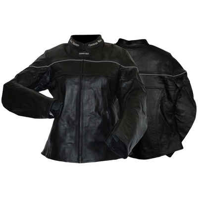 German Wear Lederjacke GW423J black Damen Lederjacke Motorradjacke Touring motorradlederjacke