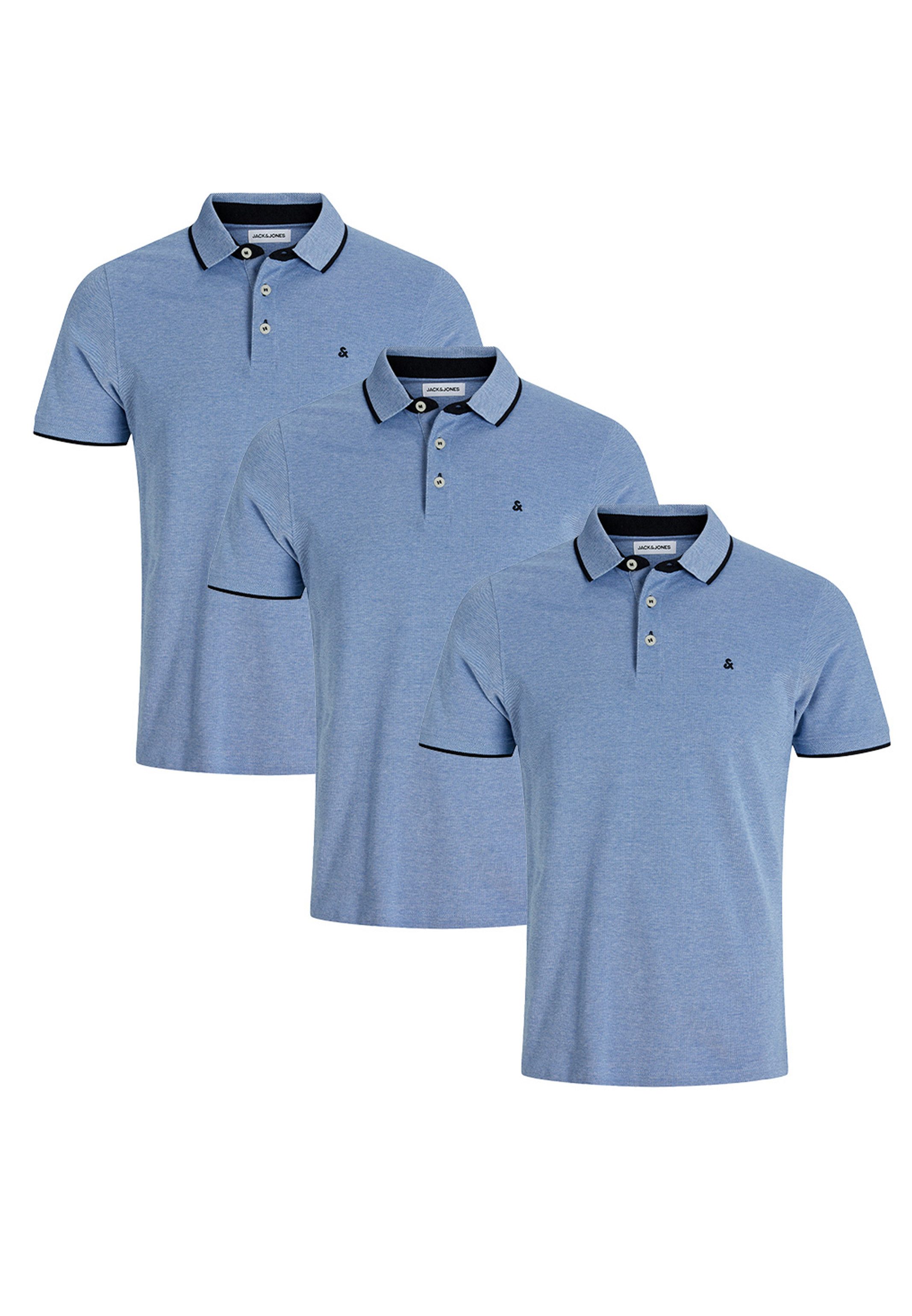 Poloshirt 3er Pack Paulos - Slim Fit