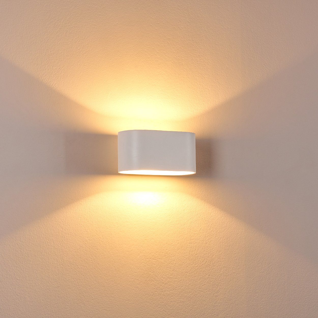 Leuchtmittel, ohne mit Lichteffekt, in »Leuca« 1xG9, hofstein Wandleuchte Innen & Up mit Weiß, aus moderne Down-Effekt Wandlampe Metall