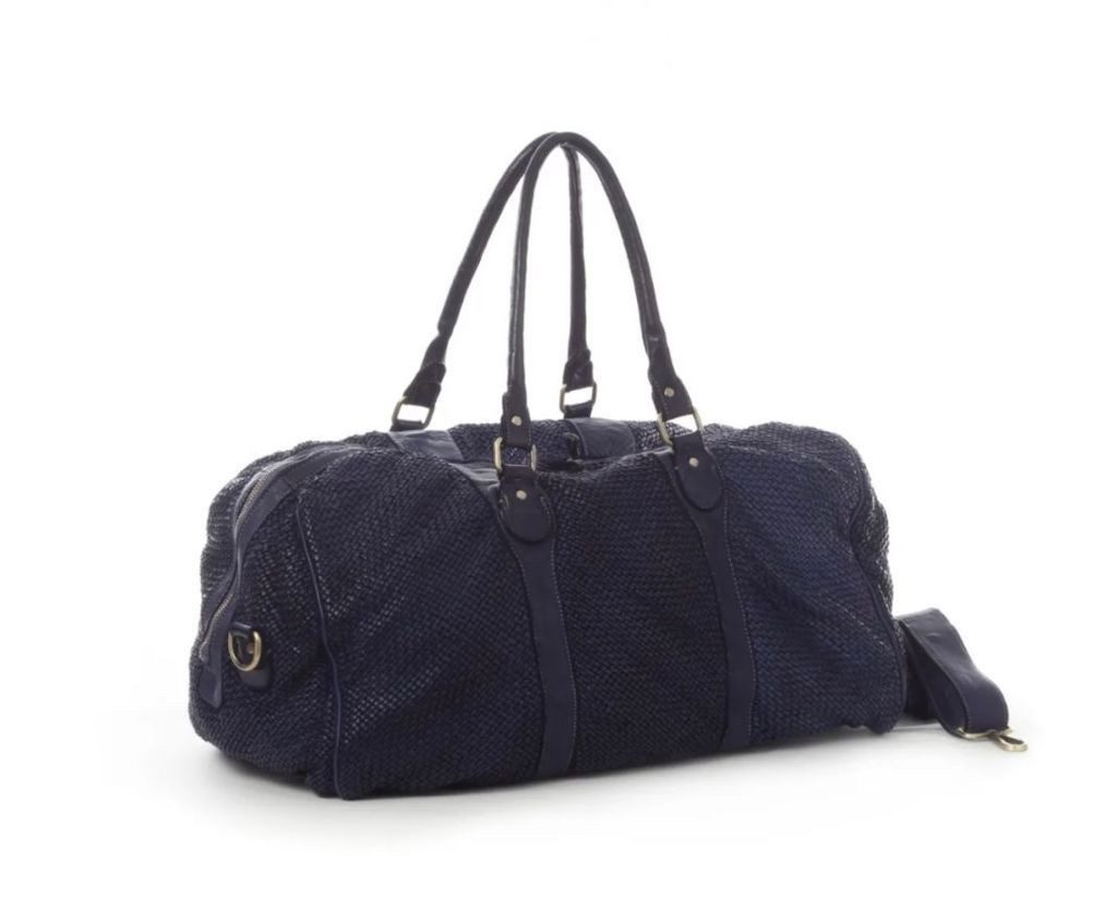 BZNA Weekender Shopper Viona Designer Reise Sport Shopper Schultertasche, geflochtenes Leder