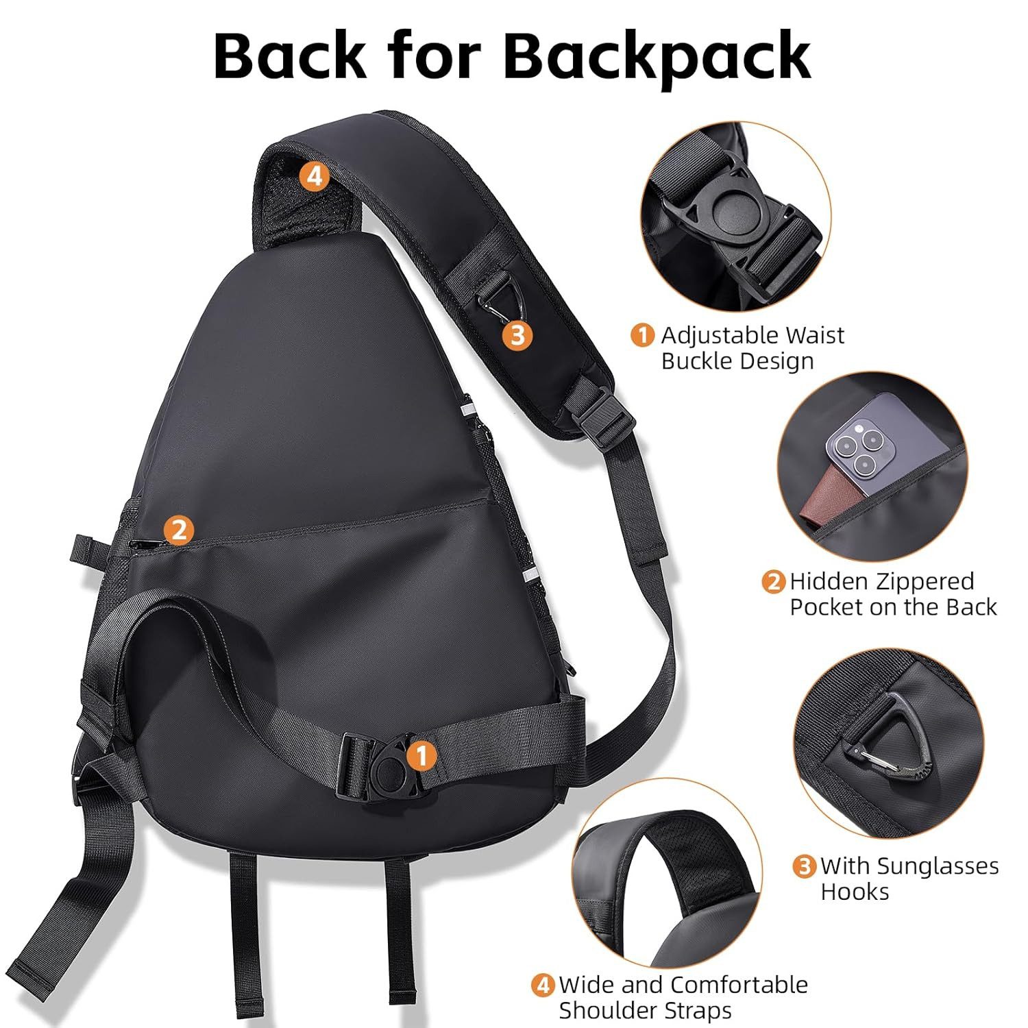RWEUOQ Umhängetasche Umhängetasche, Umhängetasche, Tagesrucksack (1-tlg., günstig online kaufen