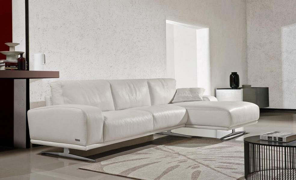 JVmoebel Ecksofa Ecksofa L Form Italienische Wohnzimmer Luxus Möbel Design Weiß Sofa