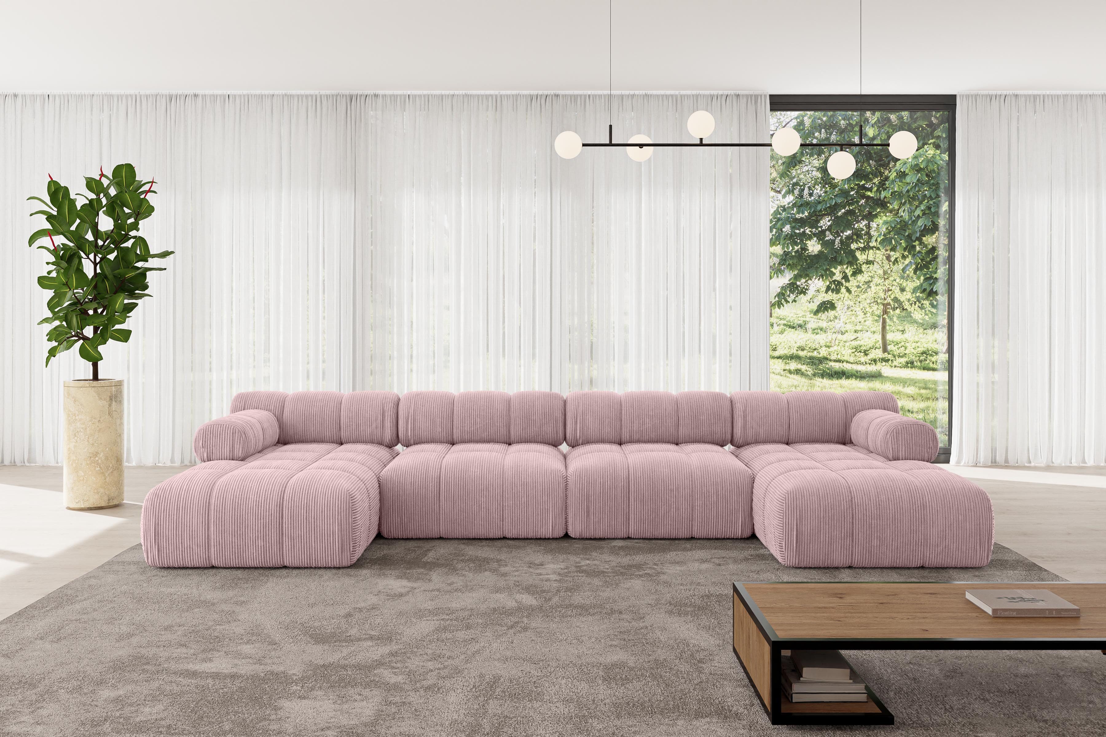 ALTDECOR Wohnlandschaft Tesso-U2, Corner Sofa U-Form günstig online kaufen