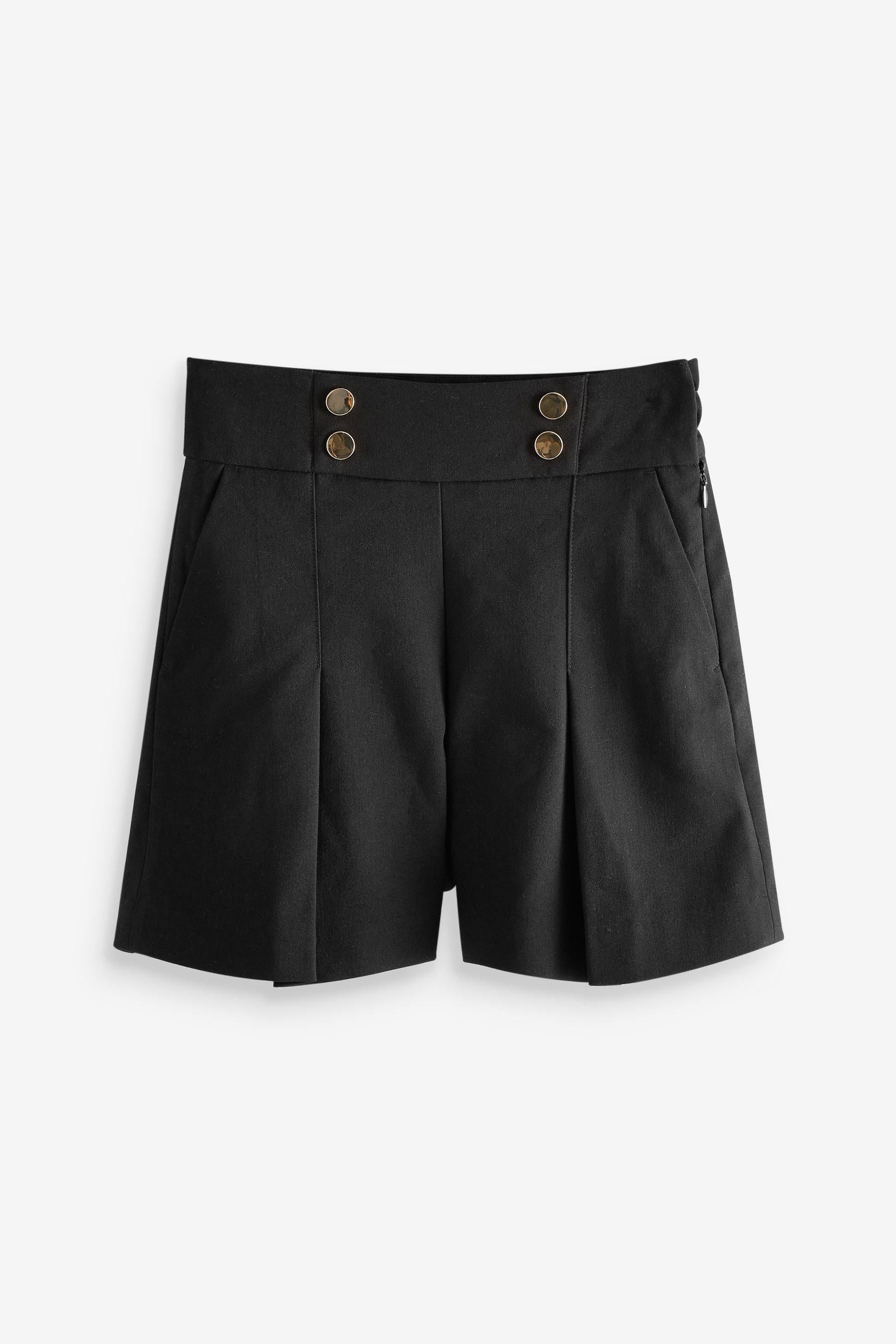 mit Next Black hohem Bund Shorts Shorts Senior (1-tlg)