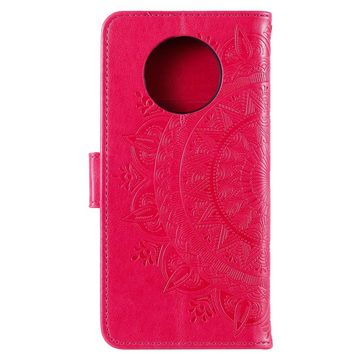 CoverKingz Handyhülle Hülle für Xiaomi Redmi Note 9T Handy Tasche Flip Case Cover Bumper, Klapphülle Schutzhülle mit Kartenfach Schutztasche Motiv Mandala