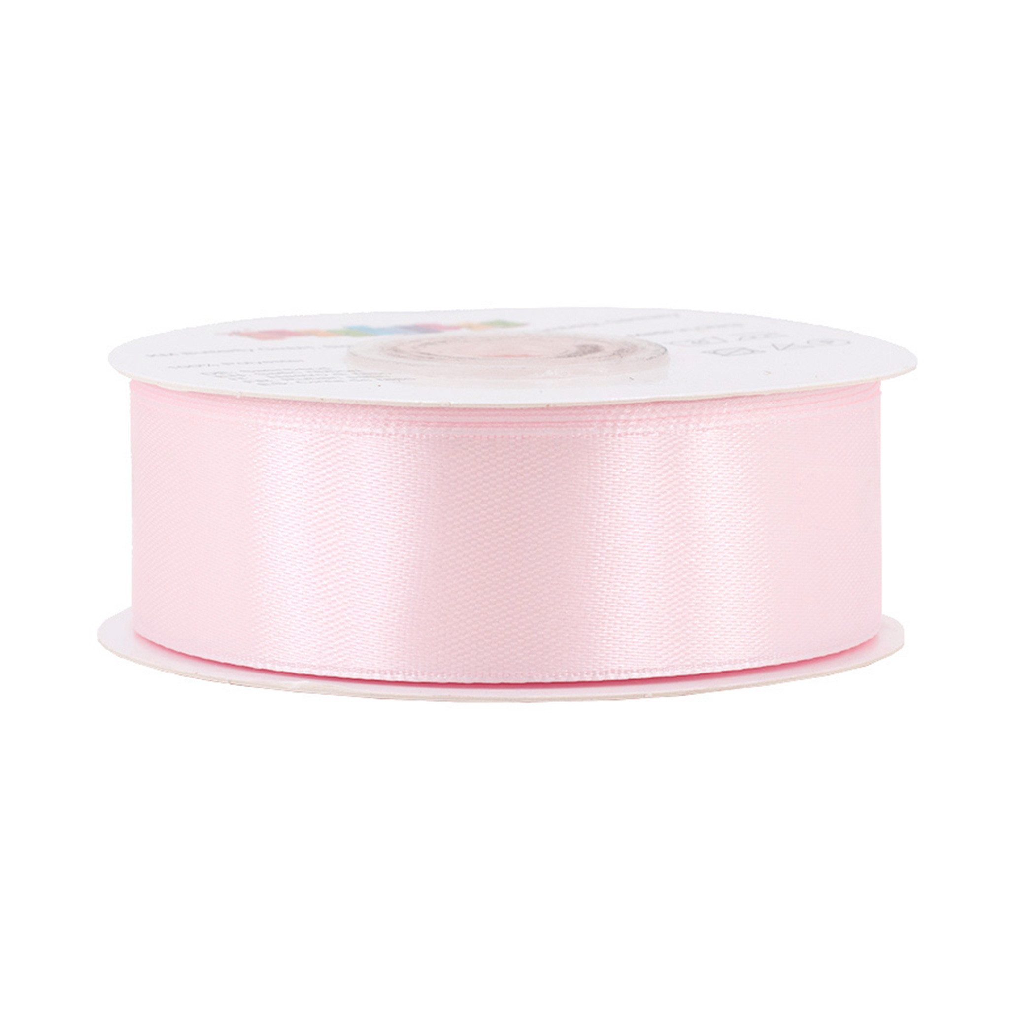 Creativery Satinband, Satinband 25mm x 25m Rolle Rose