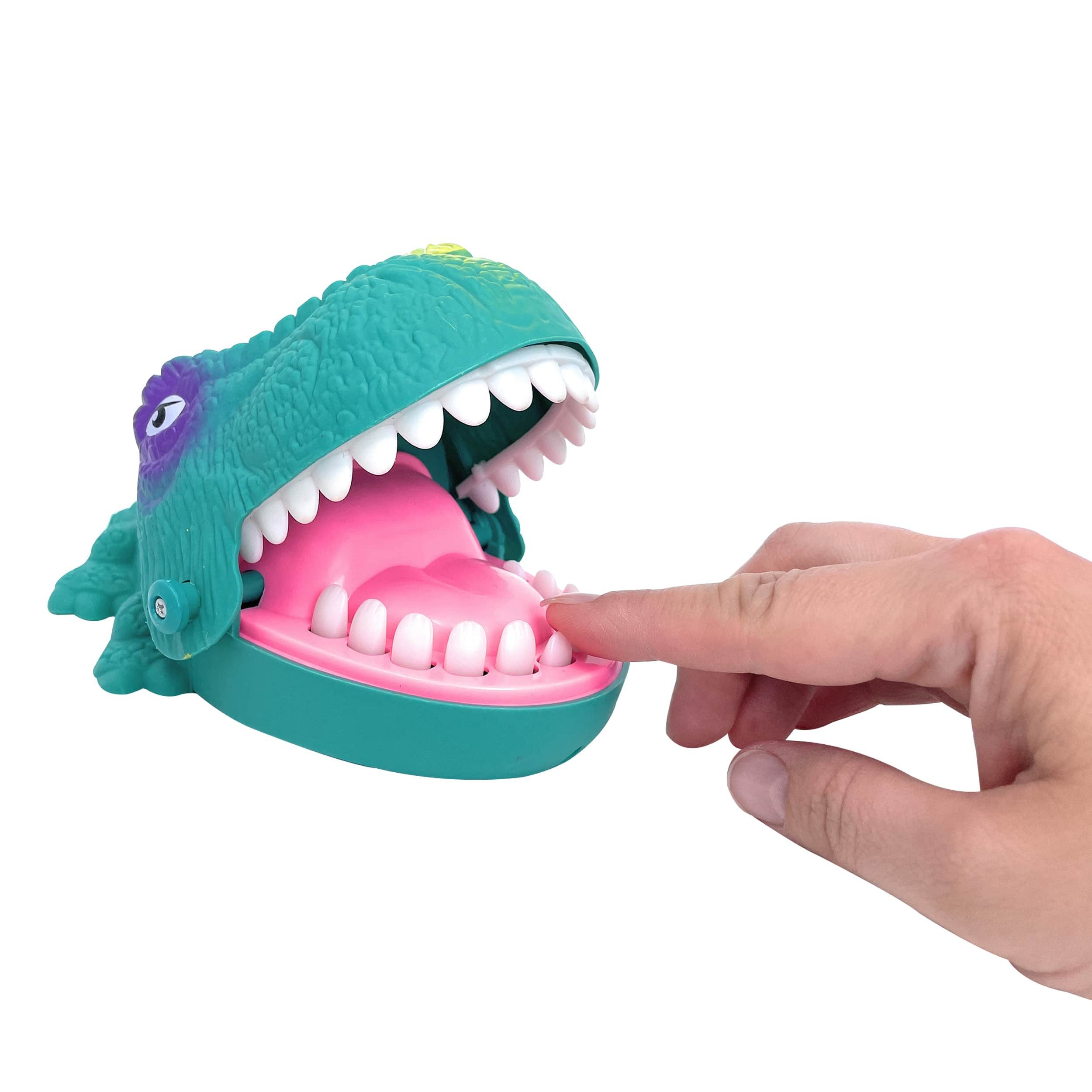 TOBJA Spielcenter Spiel -Gefährlich beißender Dinosaurier- Schnapp Spiel klein, nutzbar
