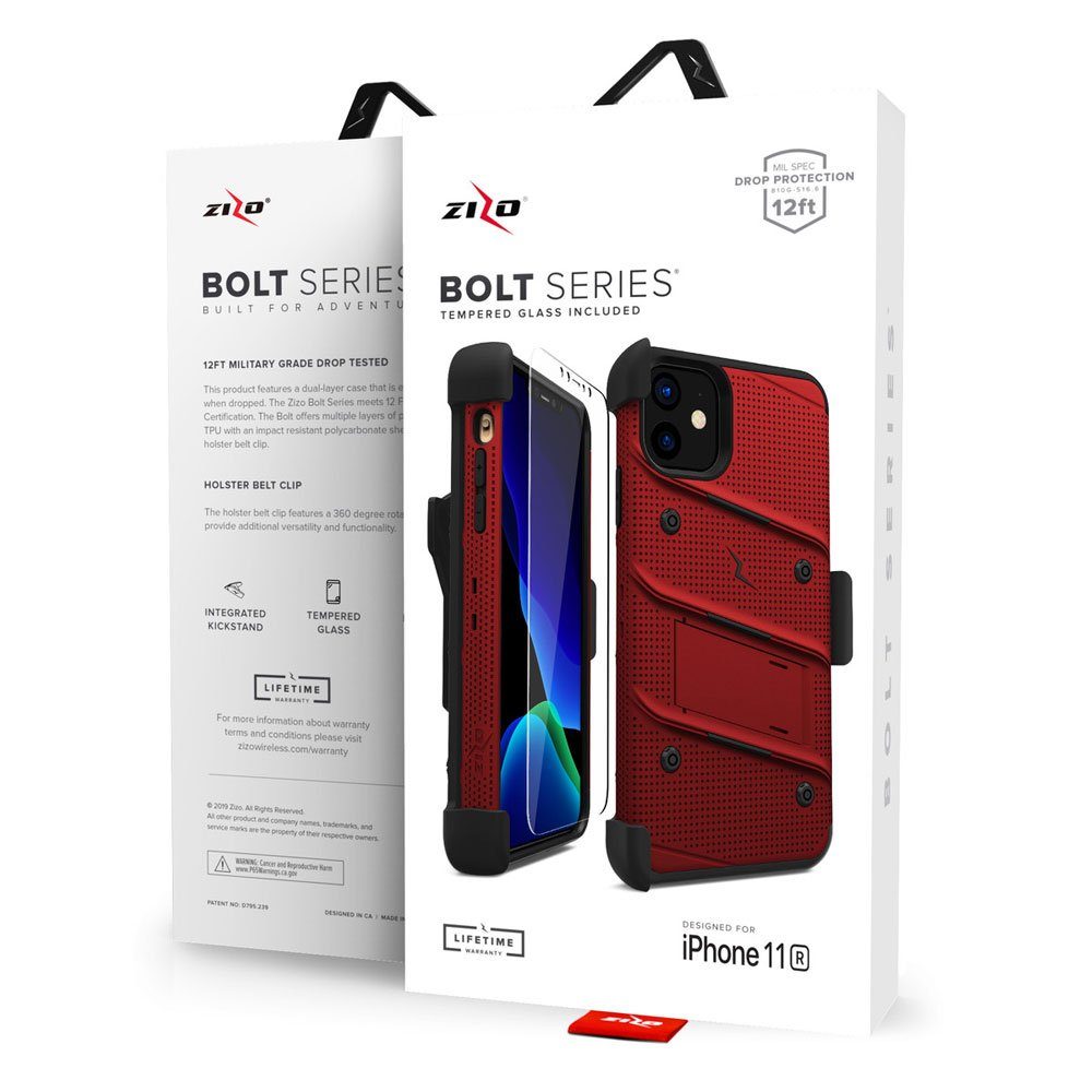 FITSU Handyhülle Hülle für iPhone 11 Outdoor Case Handyhülle 6,1 Zoll, Handyhülle für iPhone 11 inkl. Schutzglas mit Gürtelclip Outdoor Case