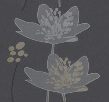 Vorhang Oesenschal Ösenvorhang 140x235 cm Deko Gardine Blüten floral Louise, EXKLUSIV HEIMTEXTIL, Ösen (1 St), halbtransparent, mit Blumendesign