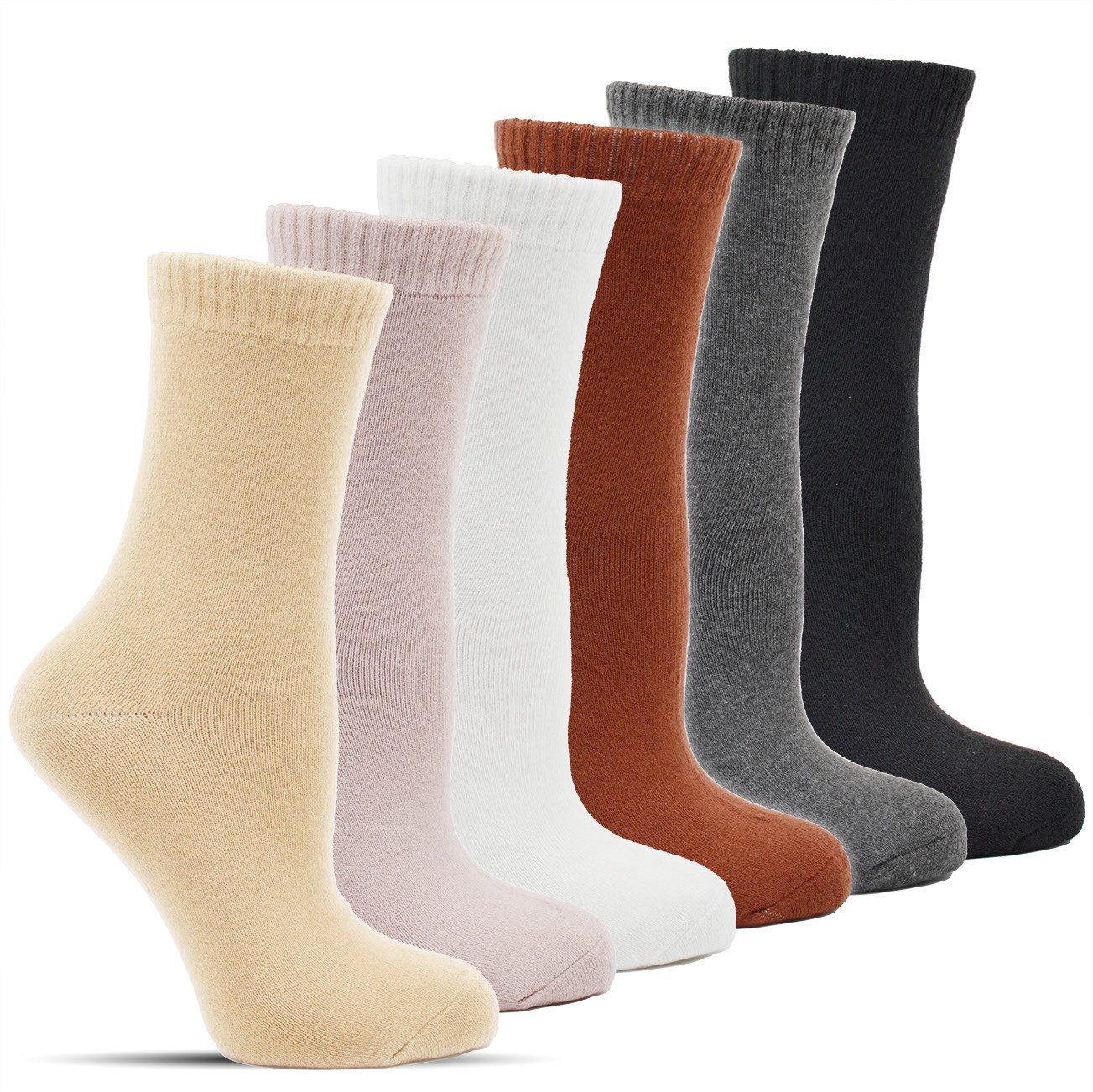 Frostfighter Thermosocken Damen Wintersocken (6-Paar) fusselfreies Vollfrot günstig online kaufen