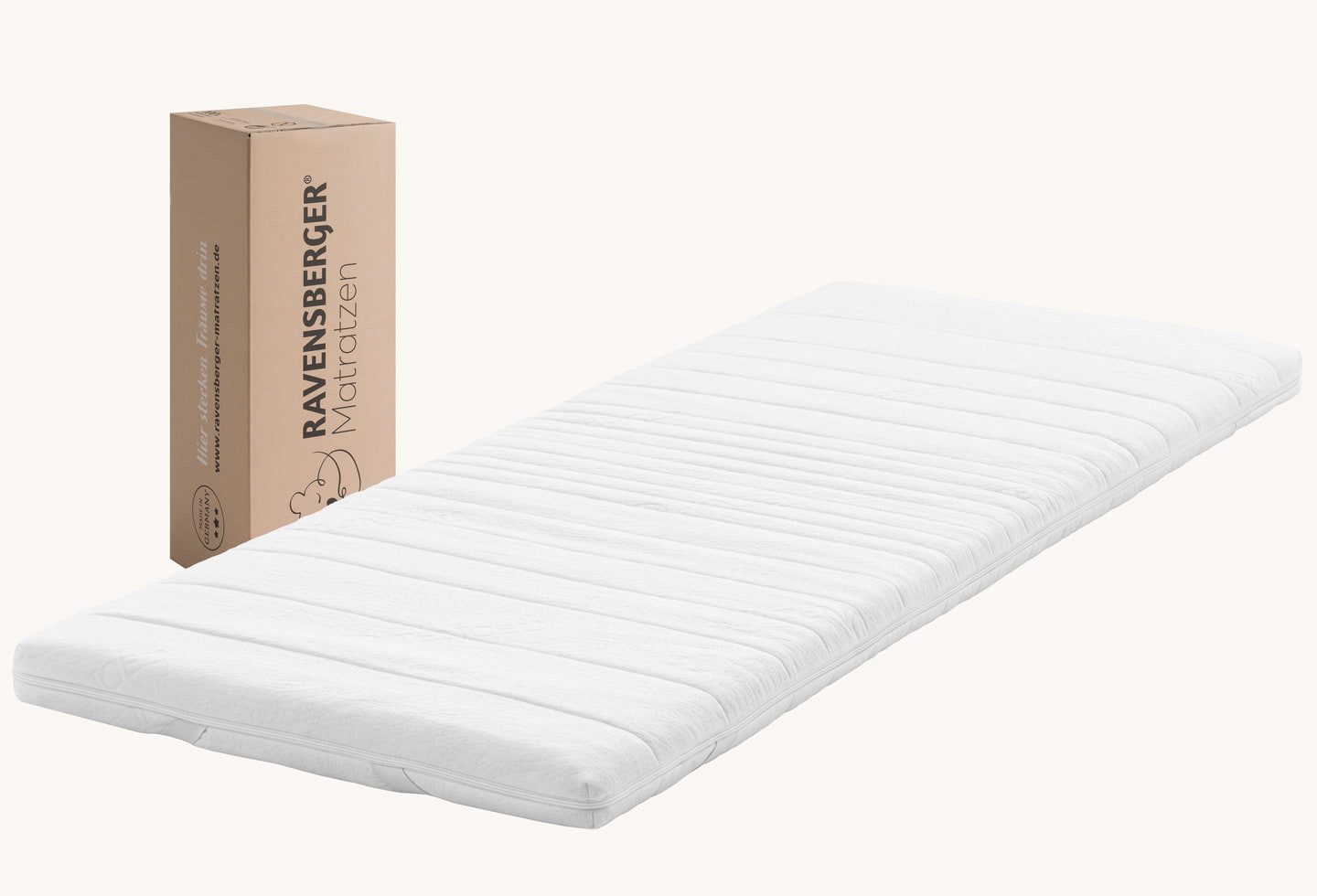 RAVENSBERGER Matratzen, Topper Geltopper Gel-LUX, 9 cm hoch, Gelschaum, mit Baumwoll-Doppeltuch-Bezug