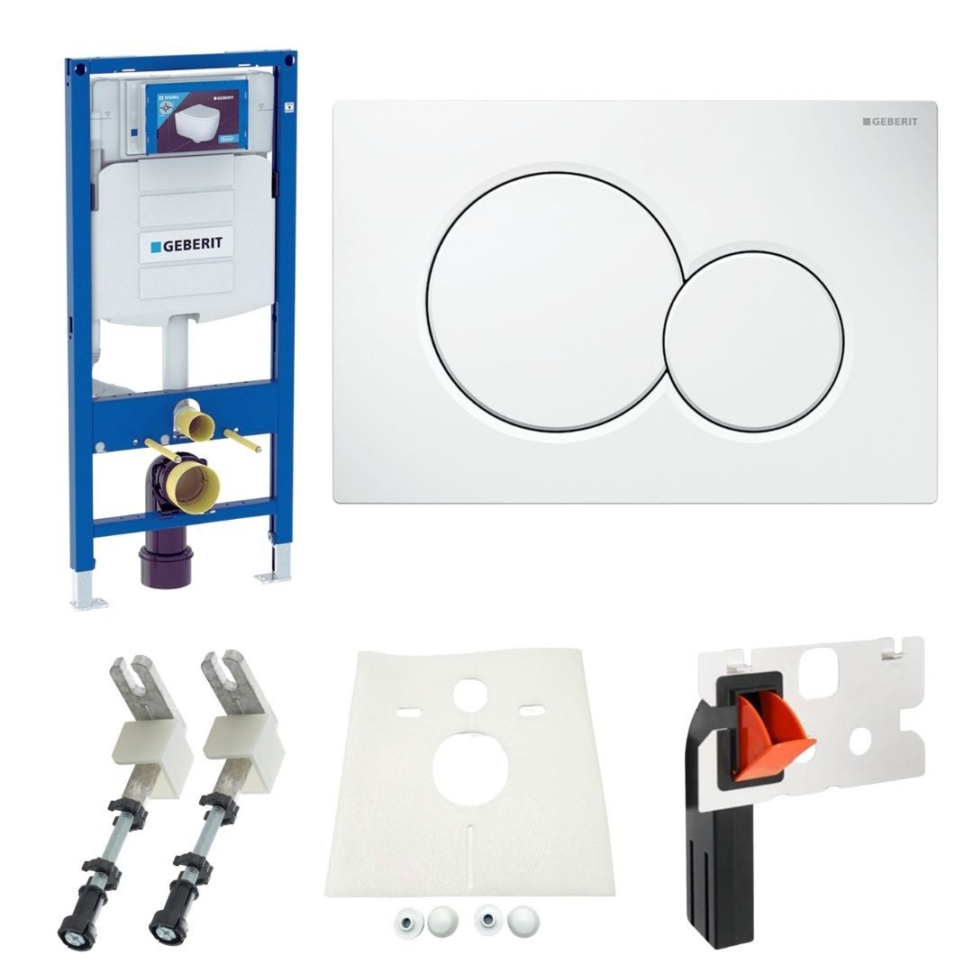 Vorwandelement WC Vorwandelement Drückerplatte Sigma Einwurfschacht Sigma01 weiß