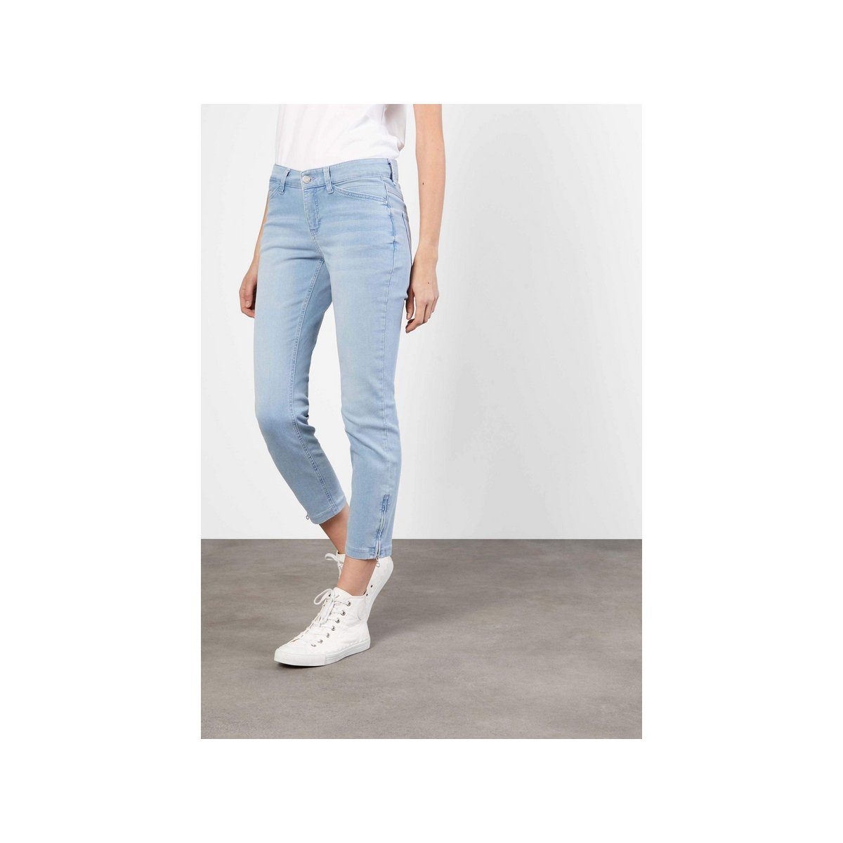 MAC 5-Pocket-Jeans regular (1-tlg) blau