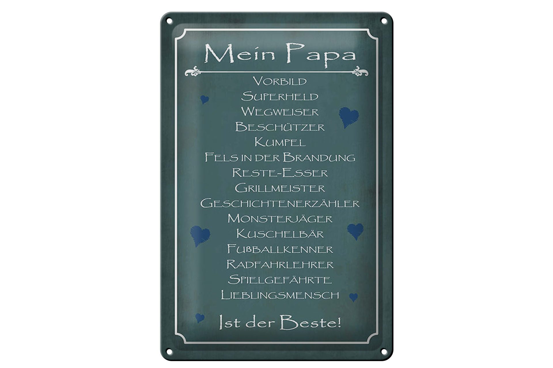 Femer GmbH Metallbild Spruch 20x30 cm Mein Papa
