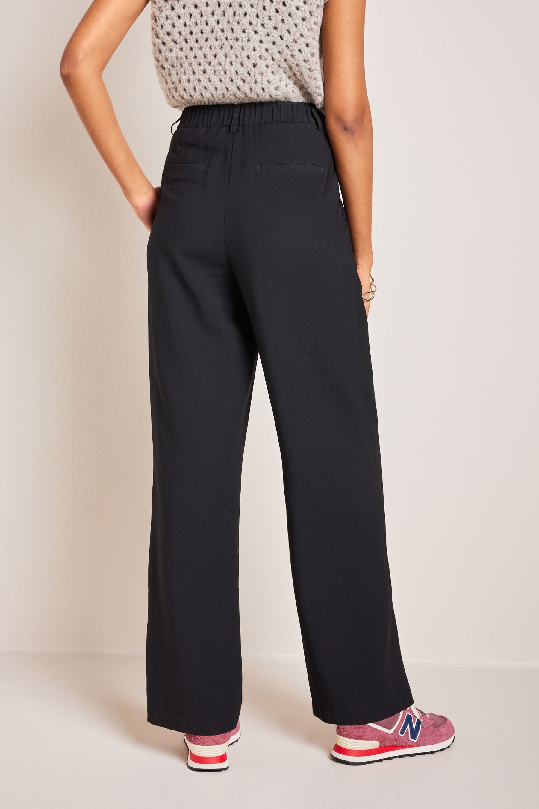 Next Dehnbund-Hose Hose mit weitem Bein und Elastikrücken – Kurzgröße (1-tl günstig online kaufen