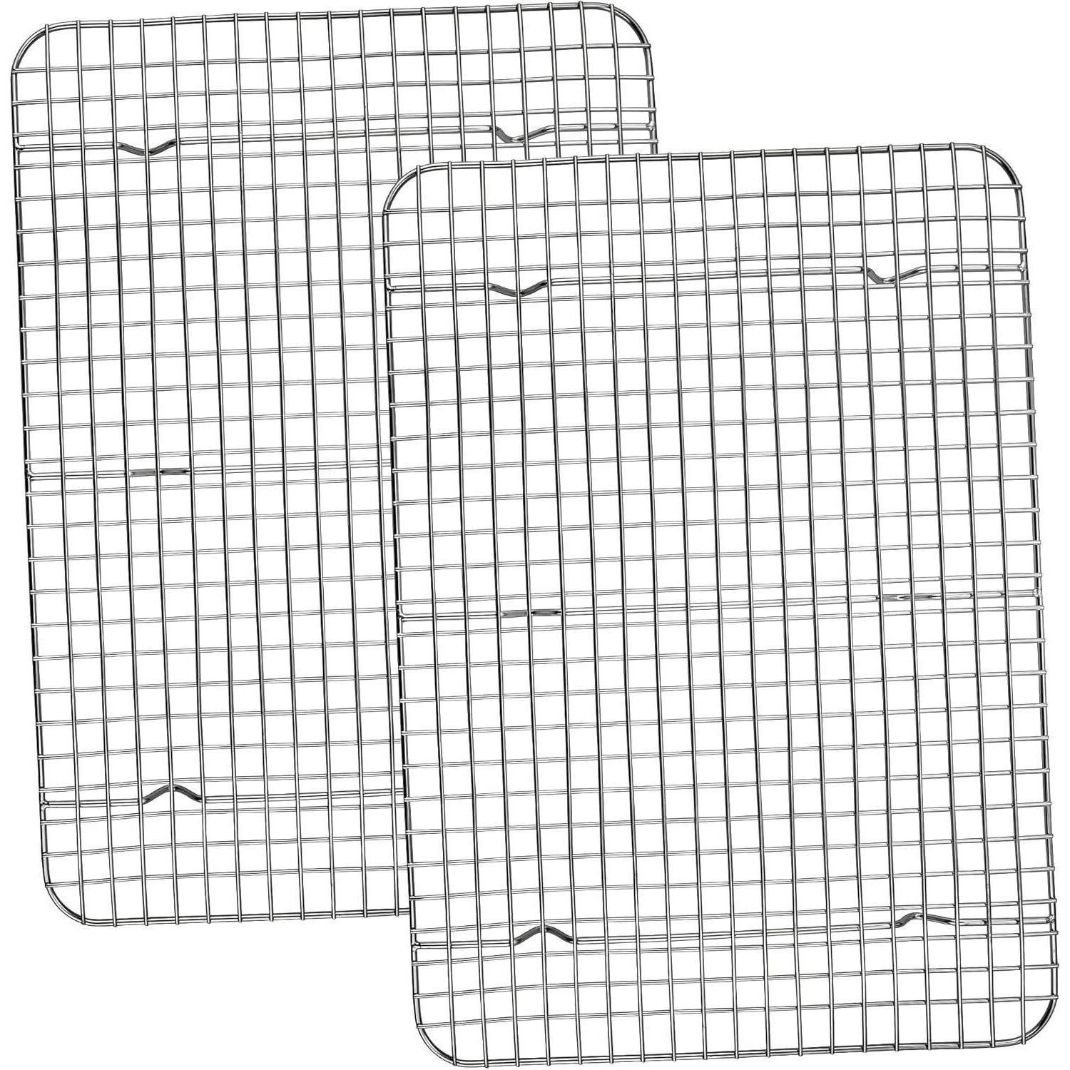 LuxusKollektion Abkühlgitter Abkühlgitter Edelstahl Spülmaschinenfest 2er 39 × 28.5 × 2cm