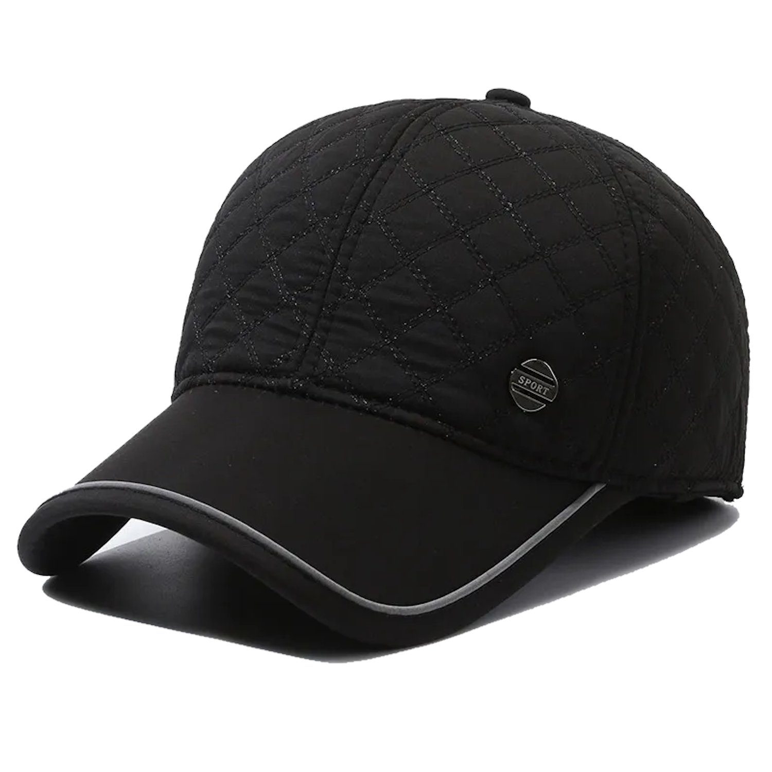 Sporty Baseball Cap Winter Baseballcap mit Ohrenklappen Herren Ohrenschutz günstig online kaufen
