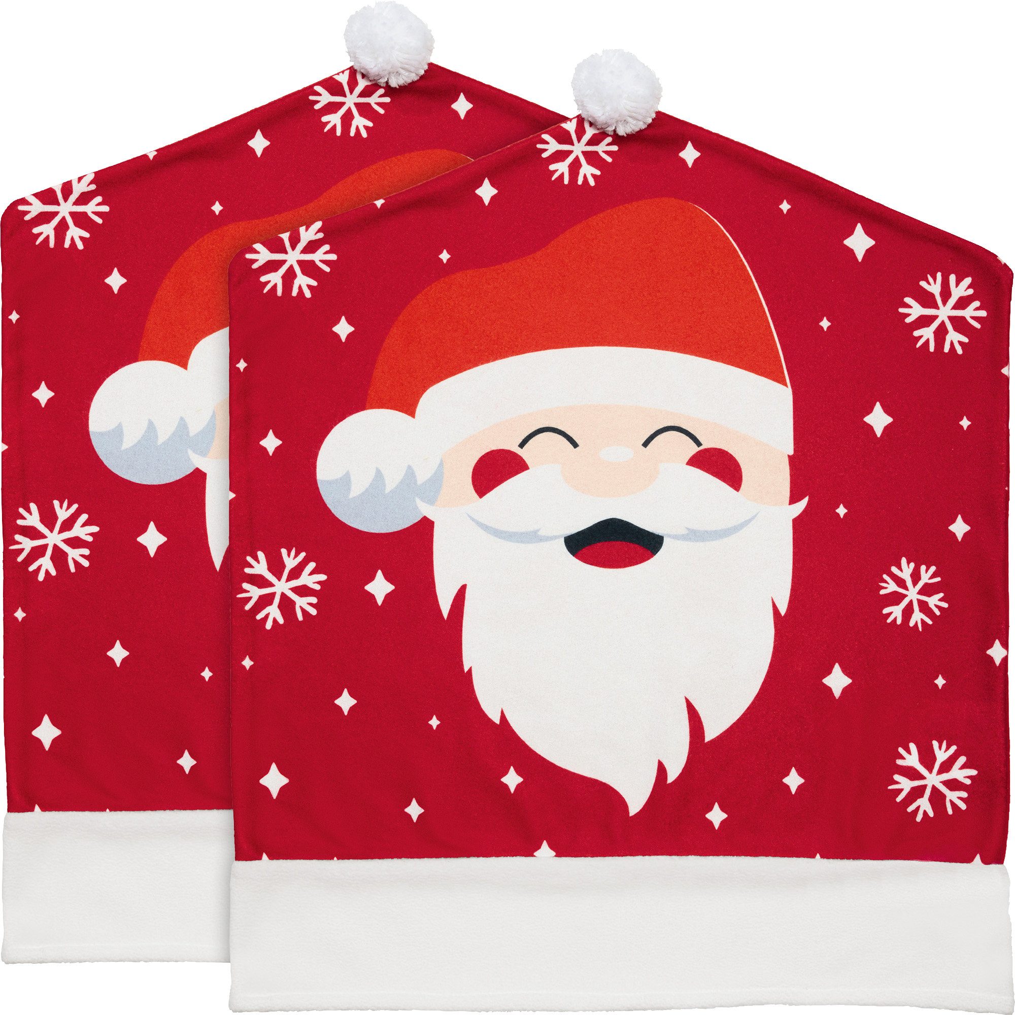 Stuhlhusse Stuhlhusse "Weihnachtsmann" 2er-Pack, Motiv