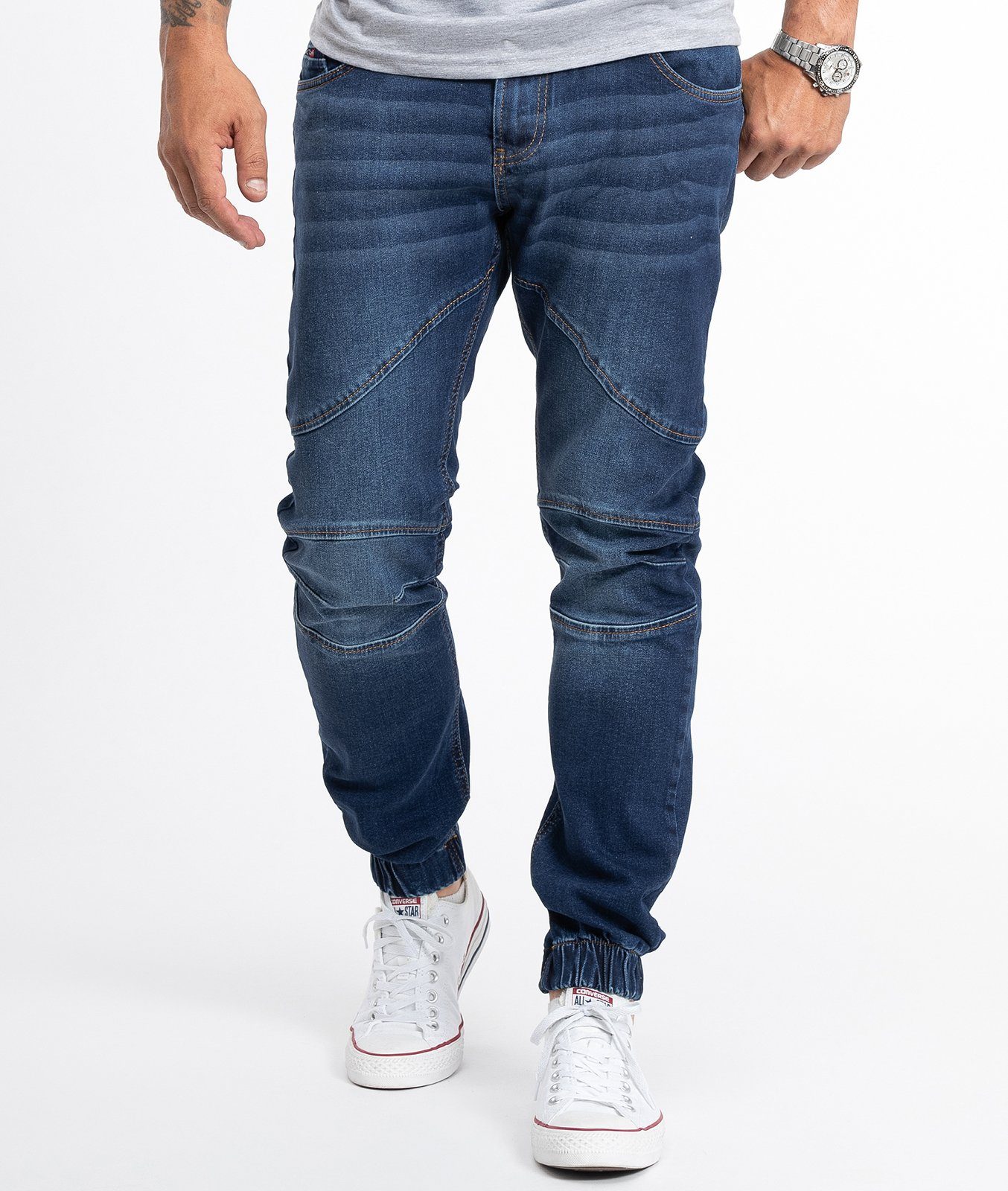 Rock Creek Tapered-fit-Jeans Herren Jeans Jogger-Style RC-2183 günstig online kaufen