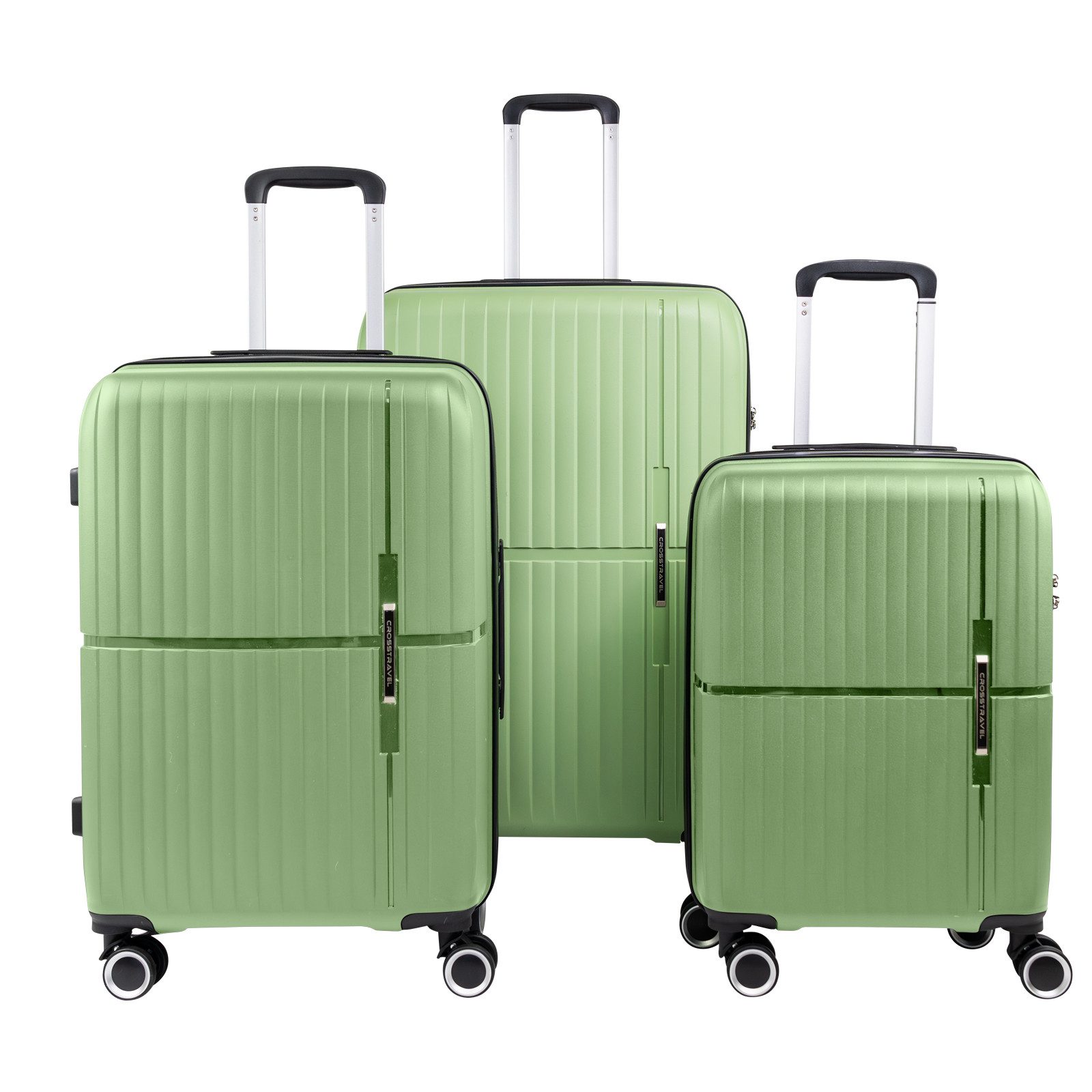 Crosstravel Kofferset Boston, 4 Rollen, (3 günstig online kaufen